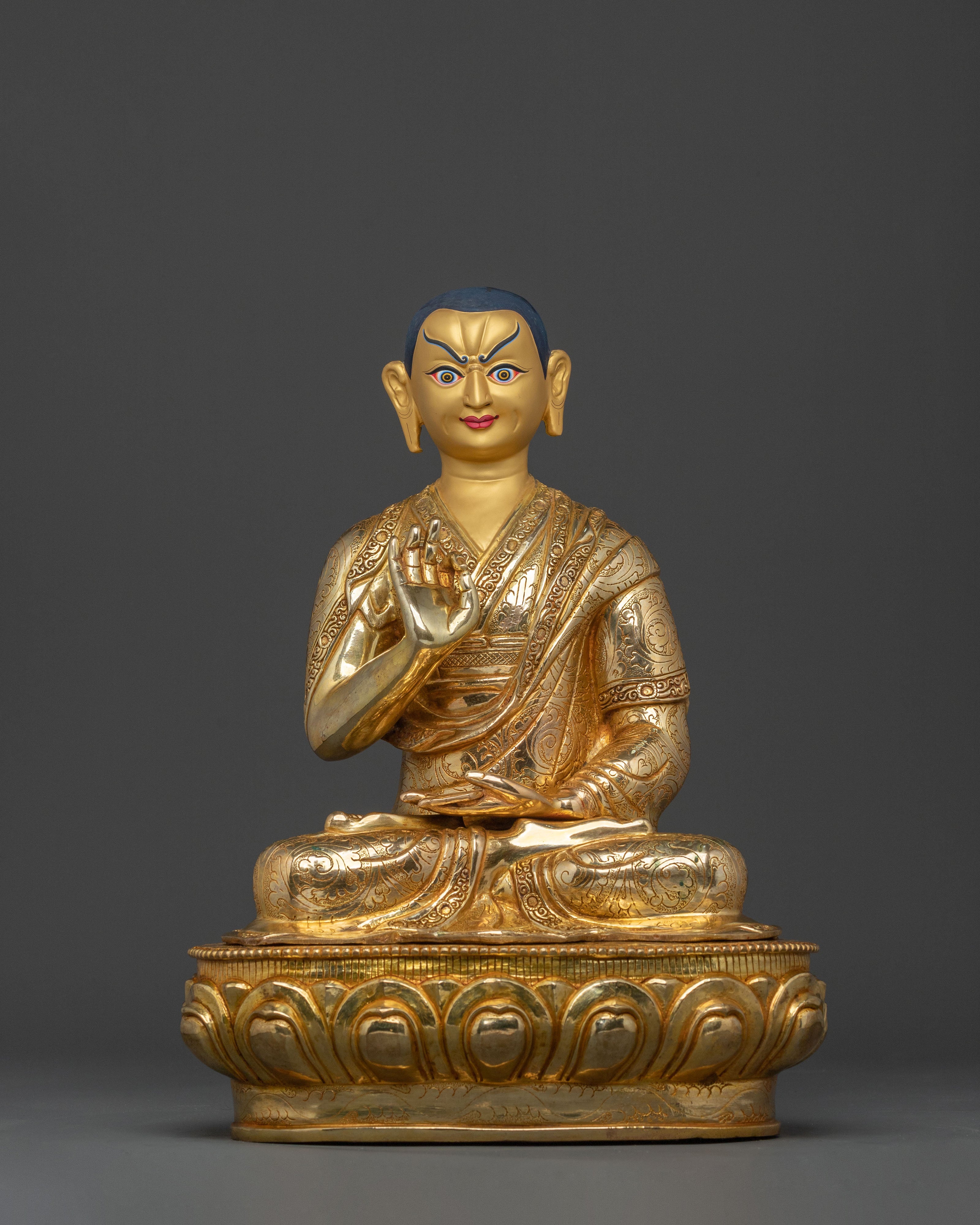 Tsongkhapa Statue with Disciples | Sacred Set