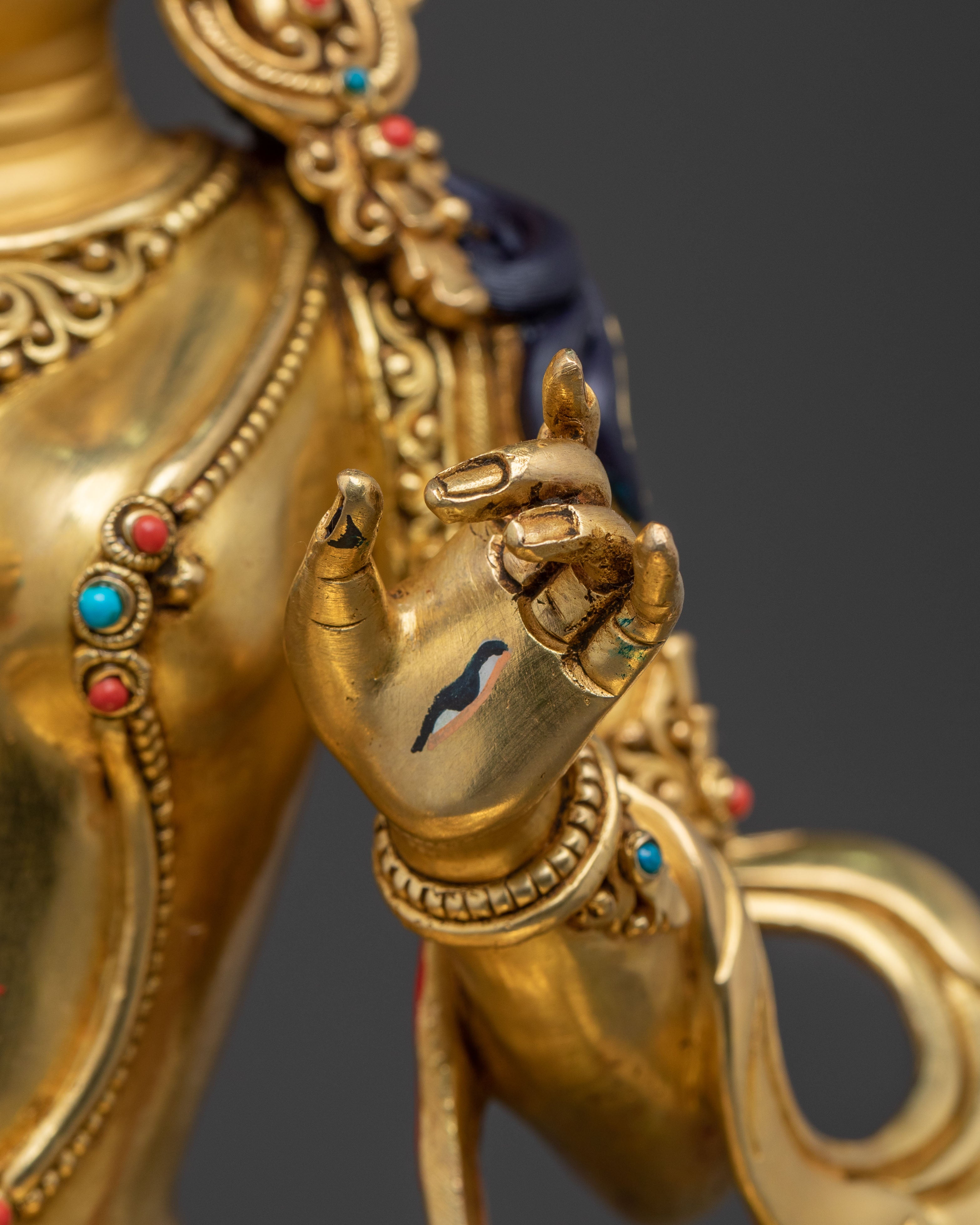 Golden Dukar Statue | Protector of the Dharma