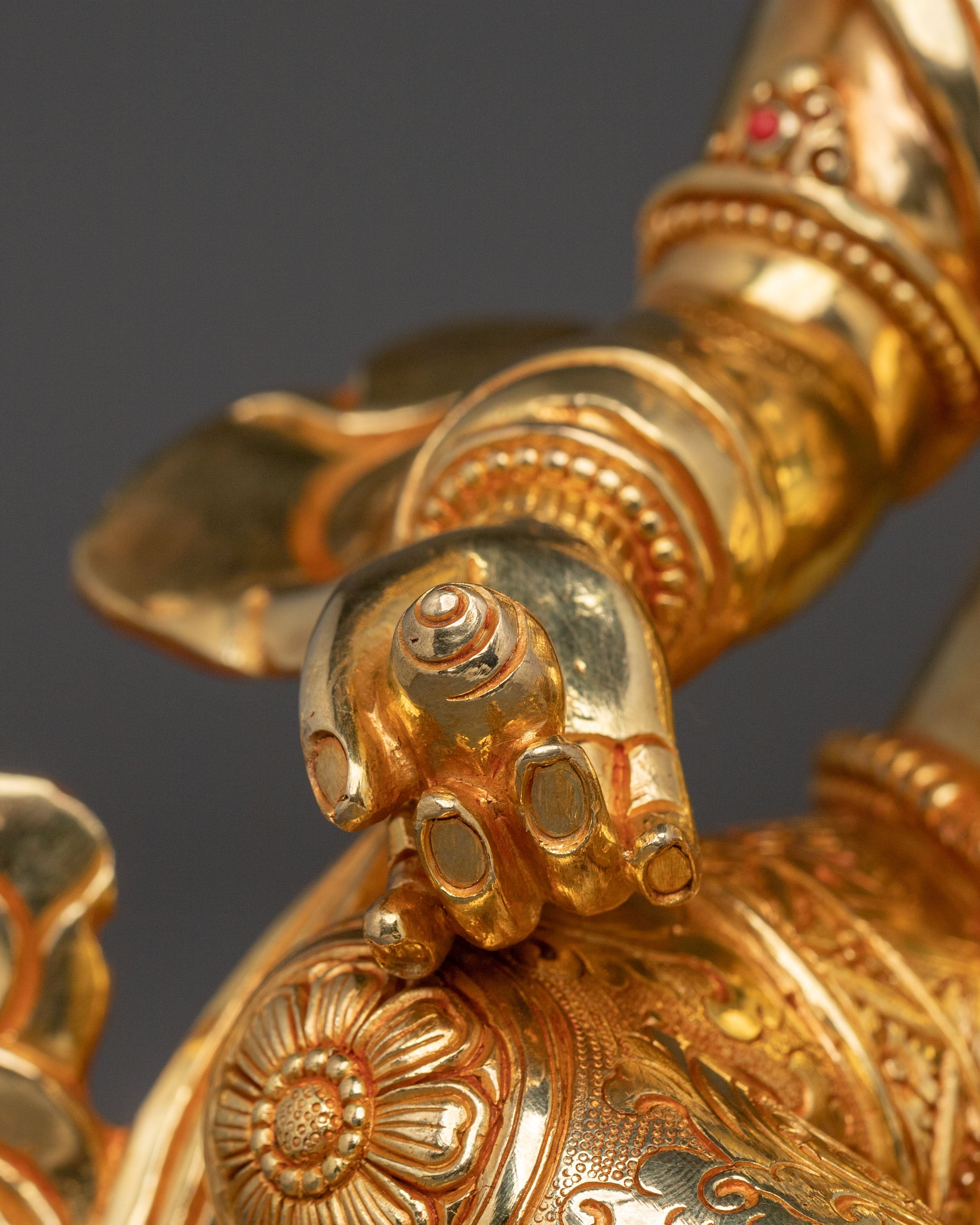 Dzambhala Statue | Handcrafted Golden Figurine