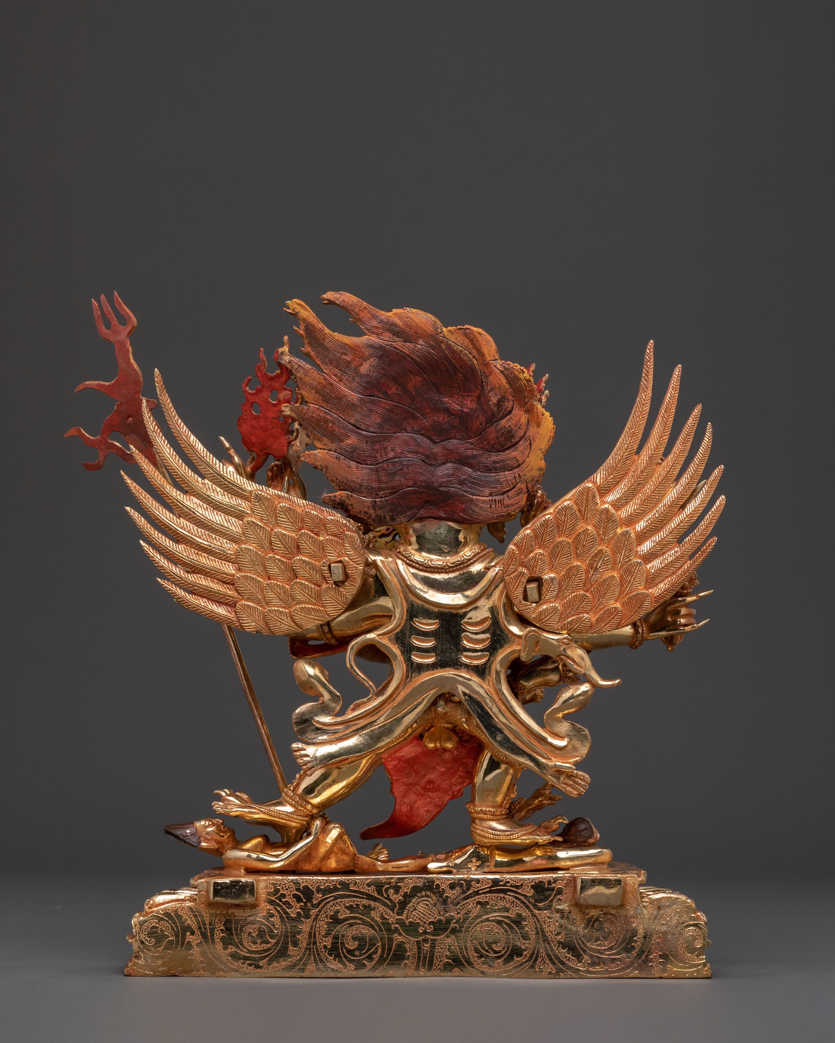 Vajrakilaya Statue – Handcrafted 24K Gold Gilded