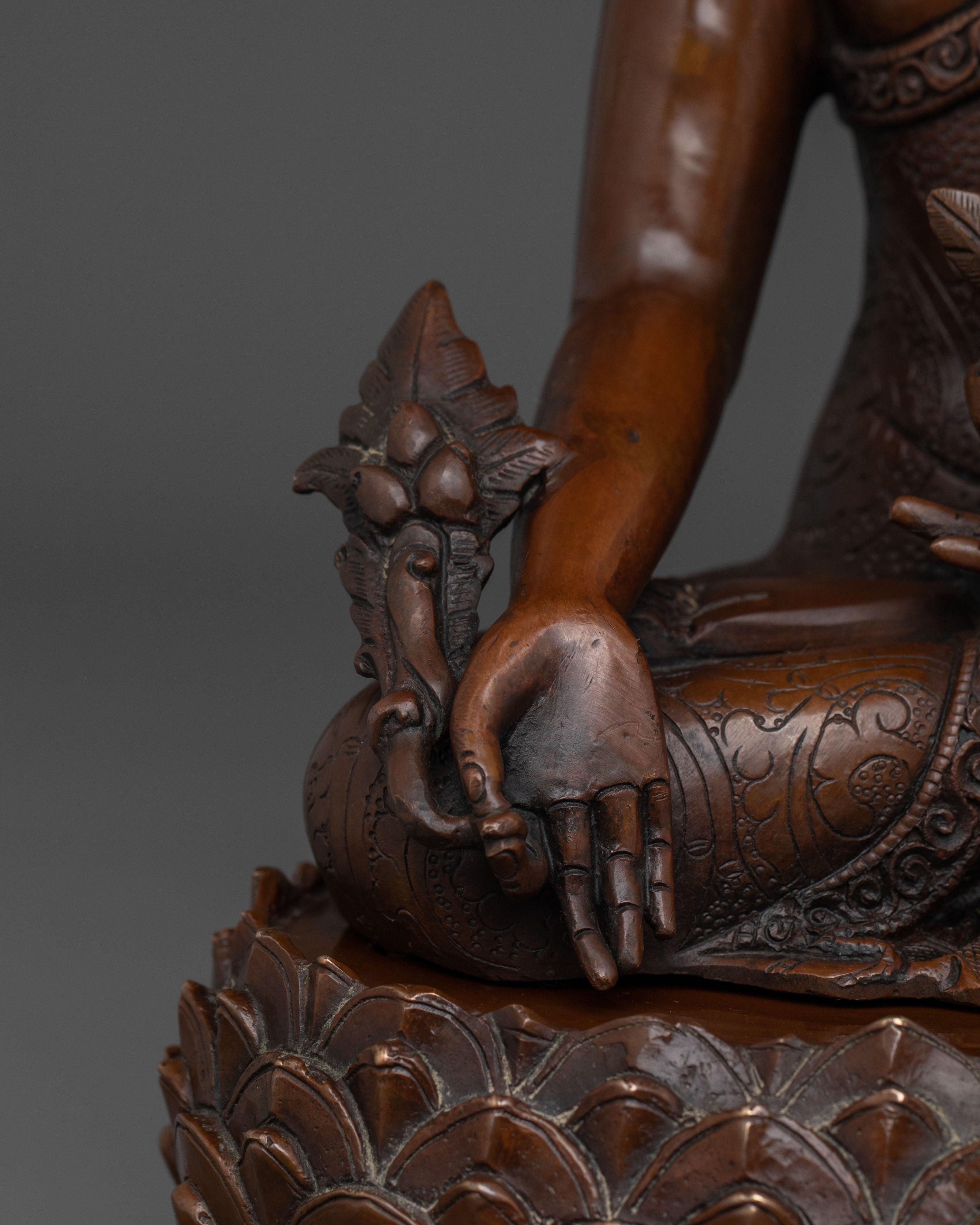 Medicine Buddha Buddhist Deity Statue | Deity of Health and Well-Being