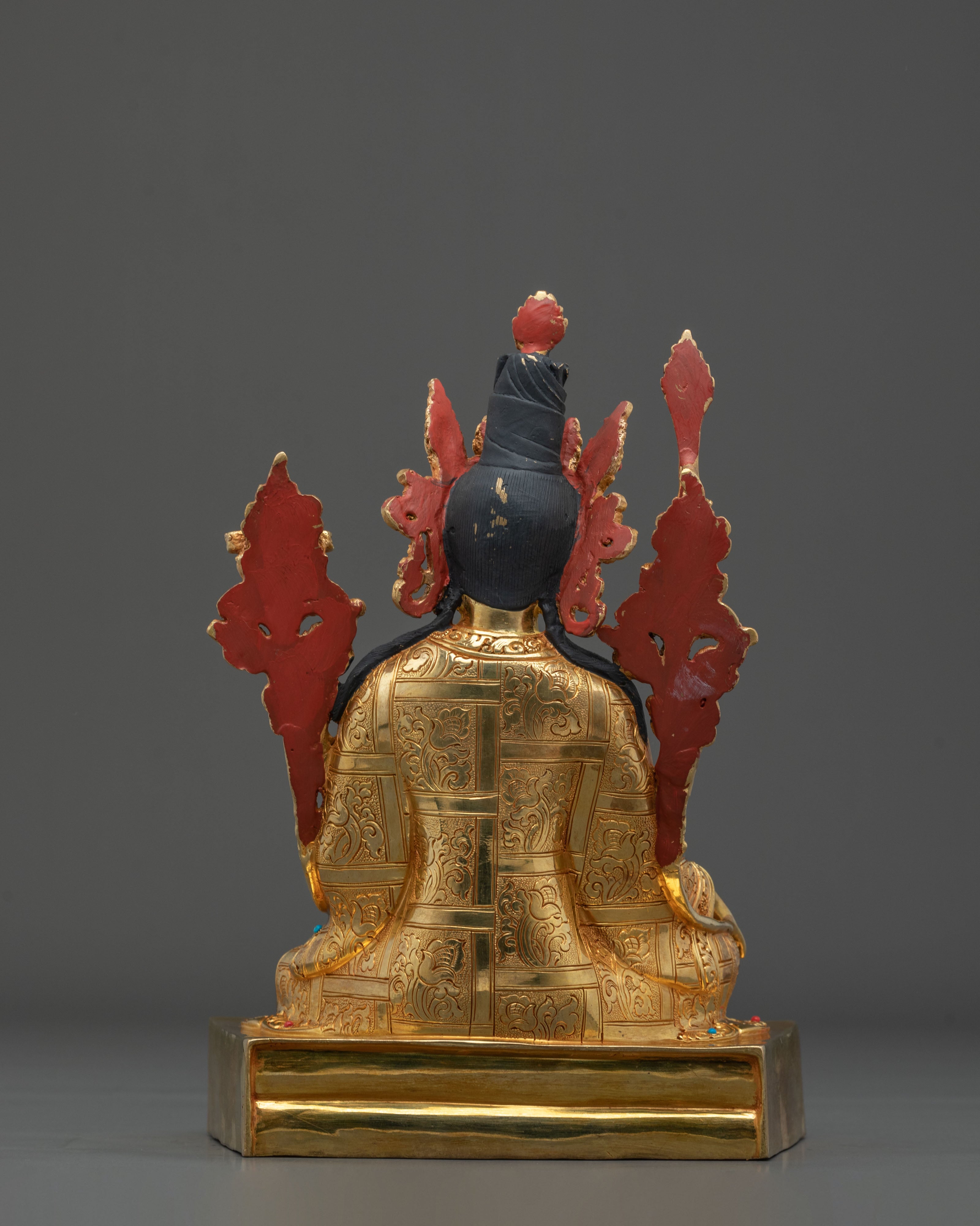 Trisong Detsen Golden Statue | Dharma Patron