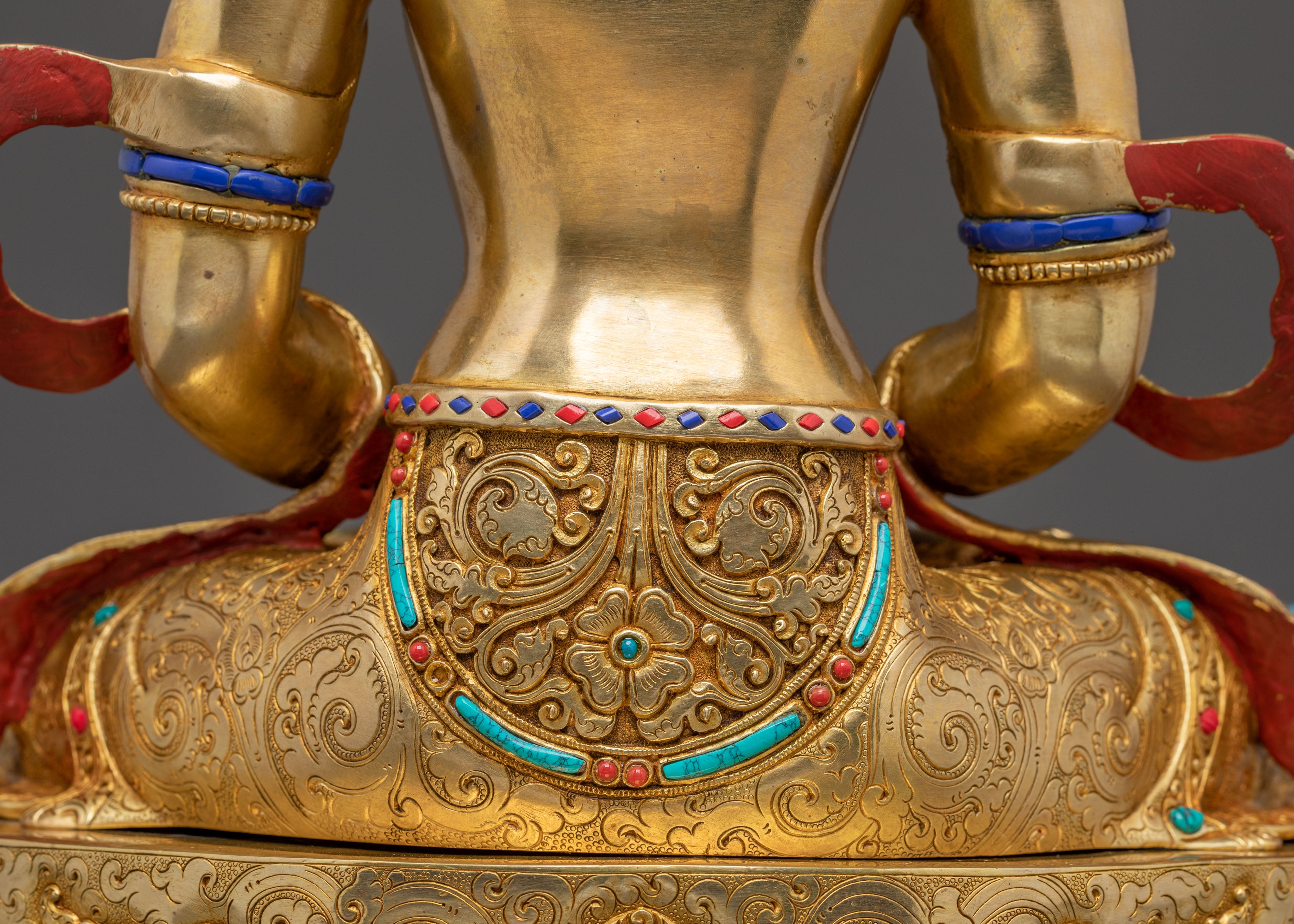 Amitayus Buddha 24K Gold Gilded Copper Statue: A Premium Masterpiece