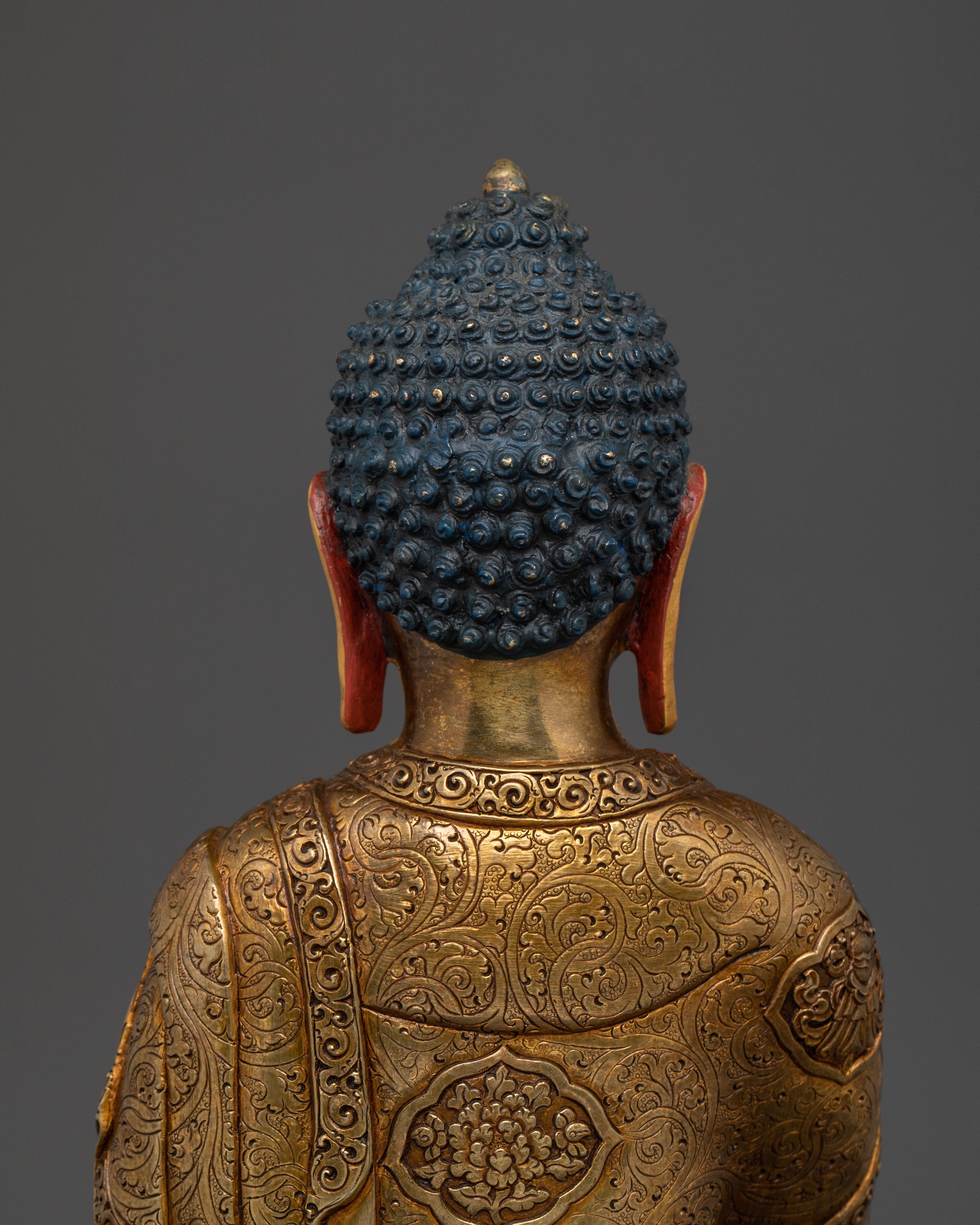 Hand-Carved Shakyamuni Buddha Statue | Home Decor