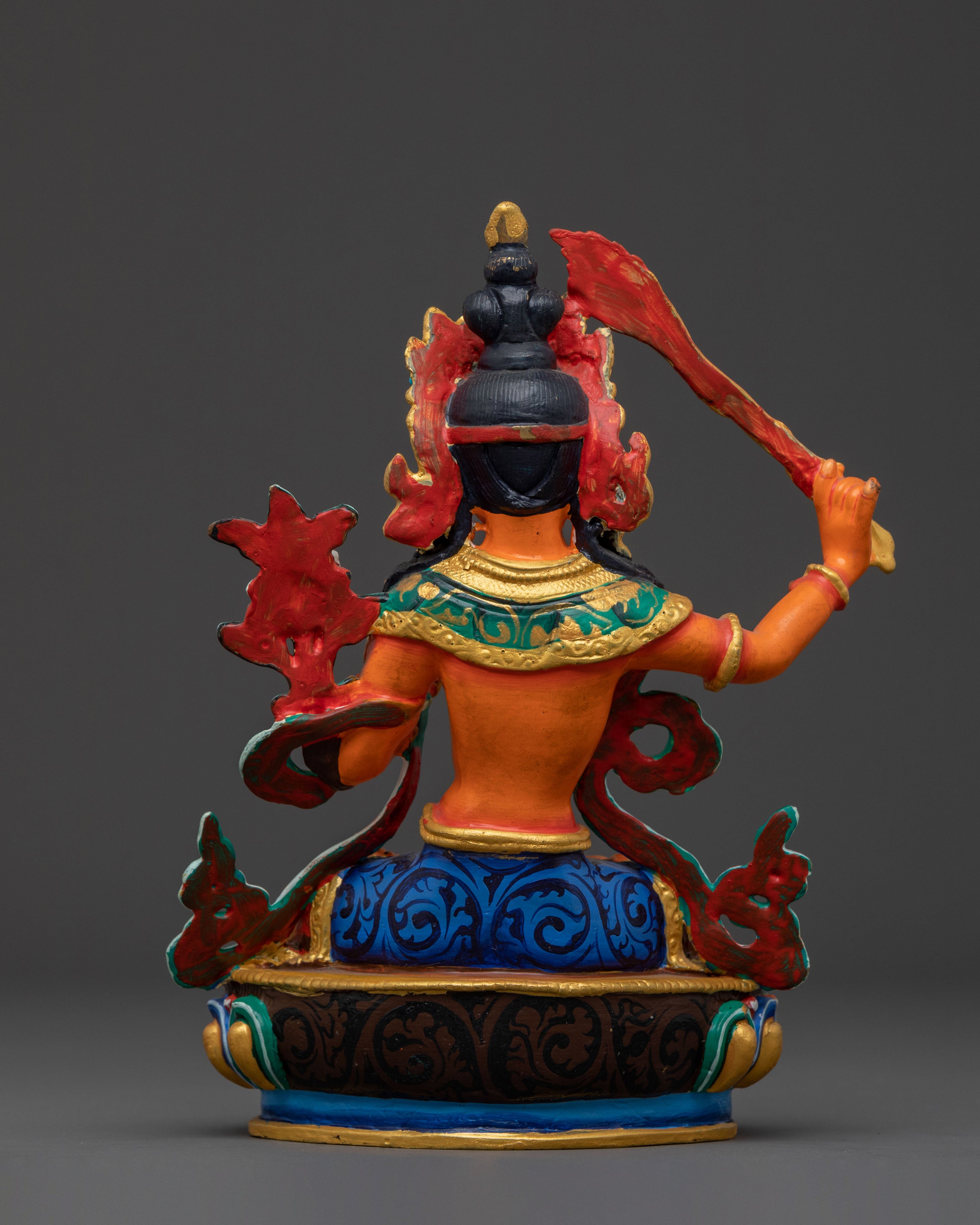 Manjushri Statue Deity of Wisdom – Handcrafted Copper