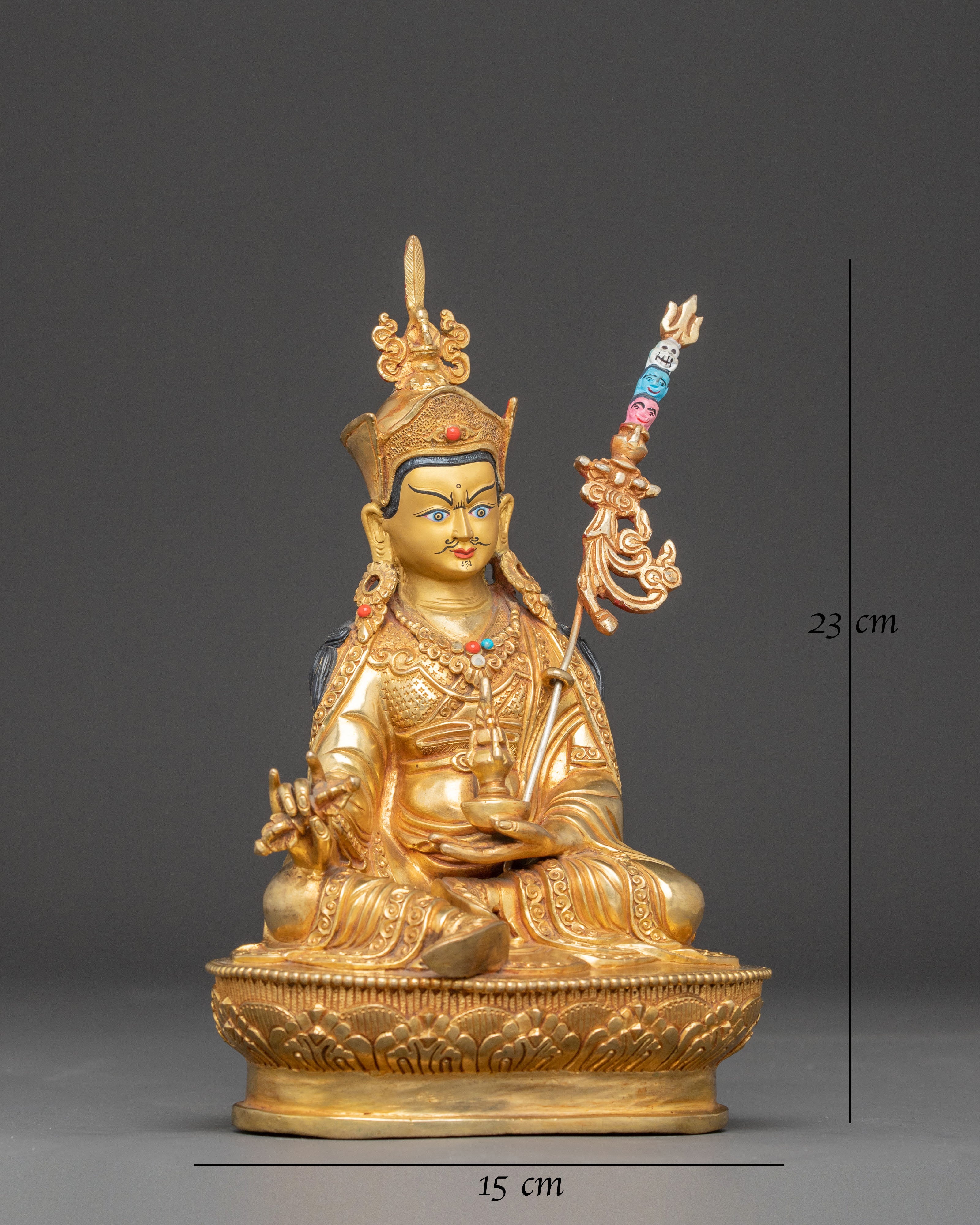 Golden Statue of Master Padmasambhava