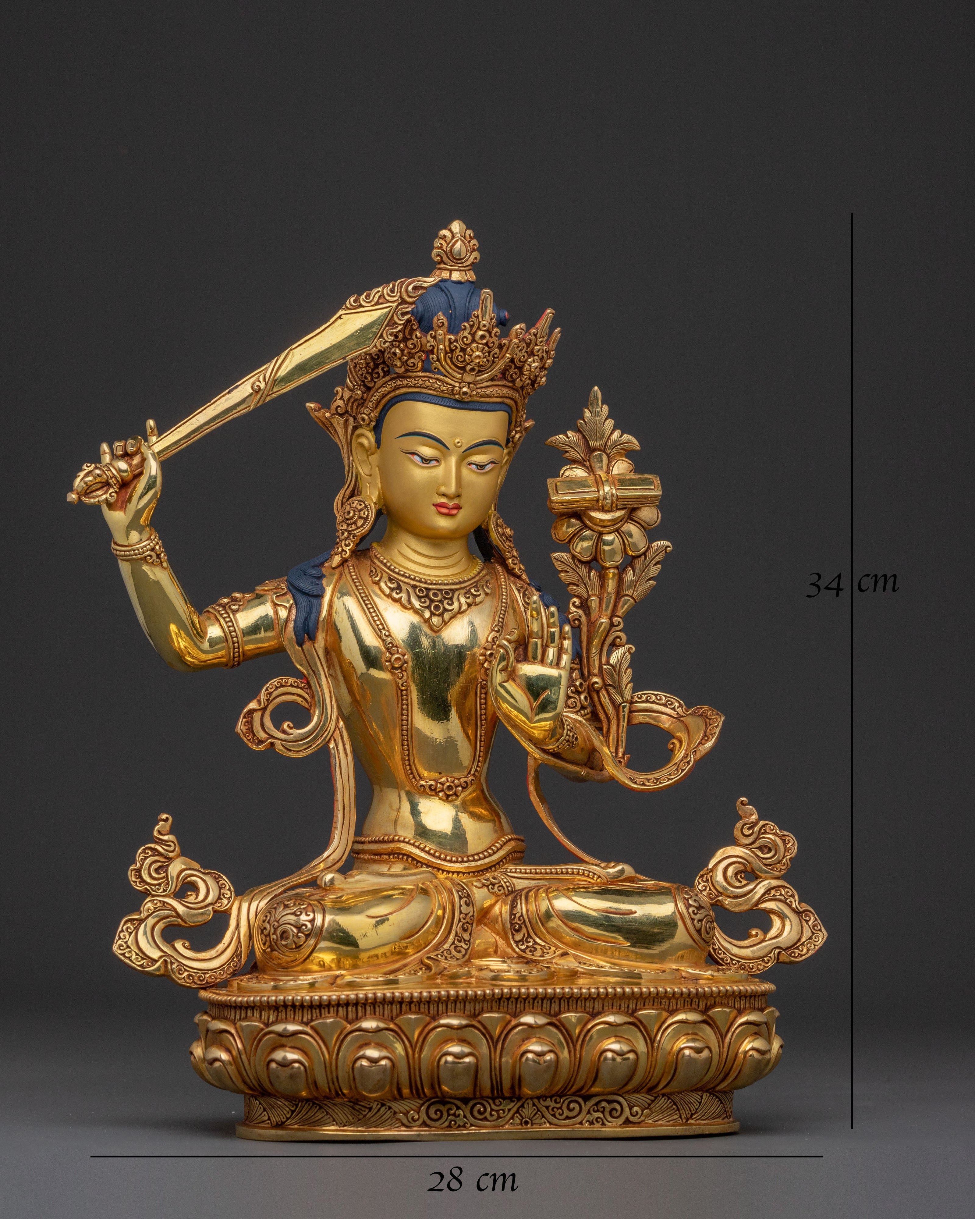 Manjushri Wisdom Statue | Bodhisattva of Wisdom