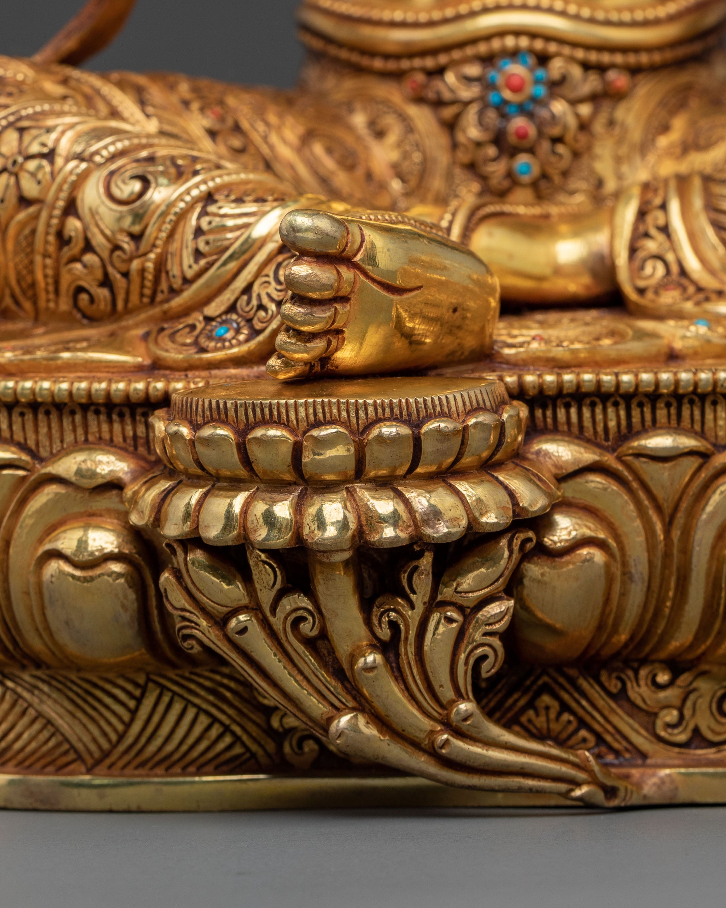 Handcrafted Green Tara Sacred Sculpture