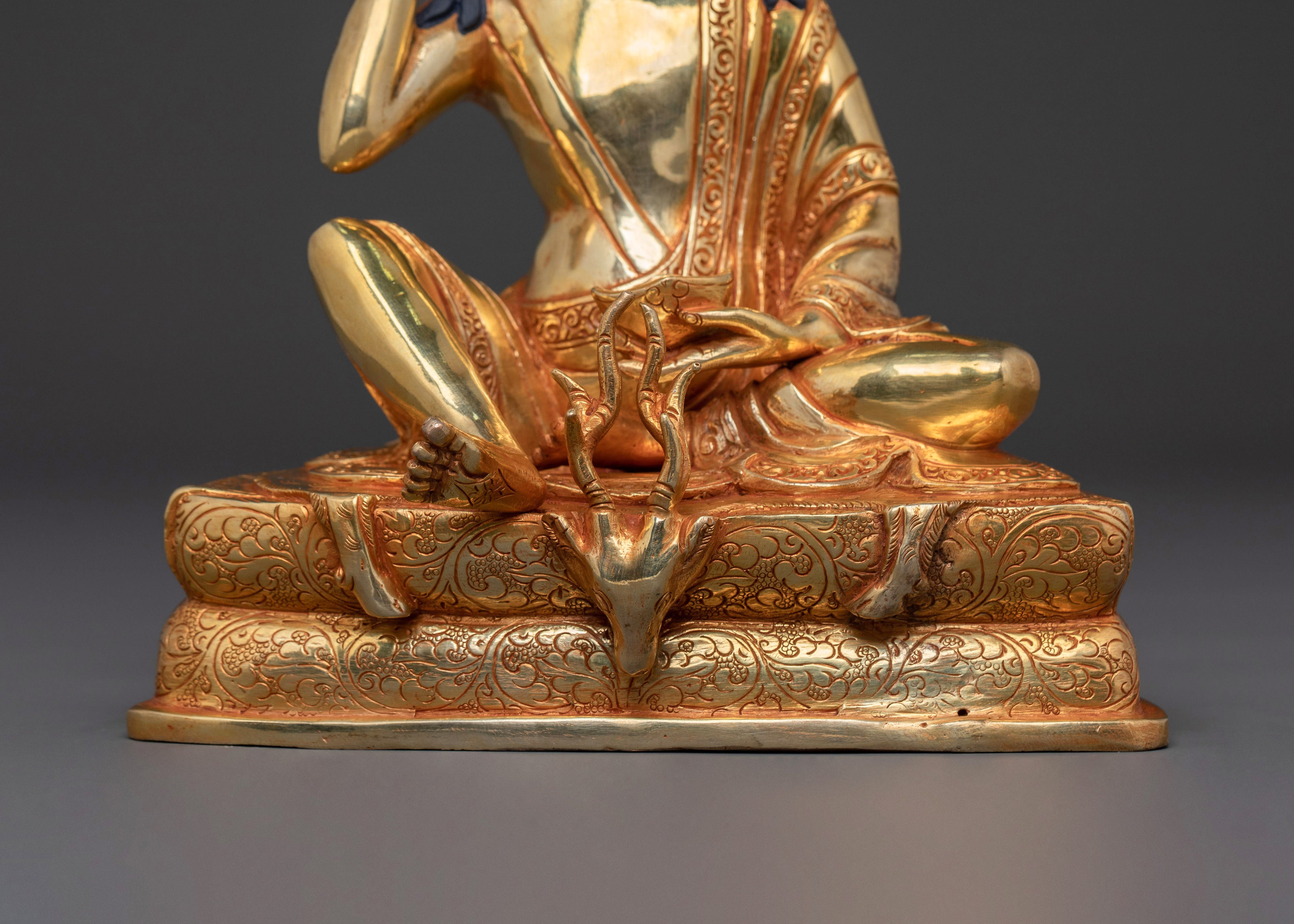 Handcrafted Kagyu Master Statue Set | Divine Figures