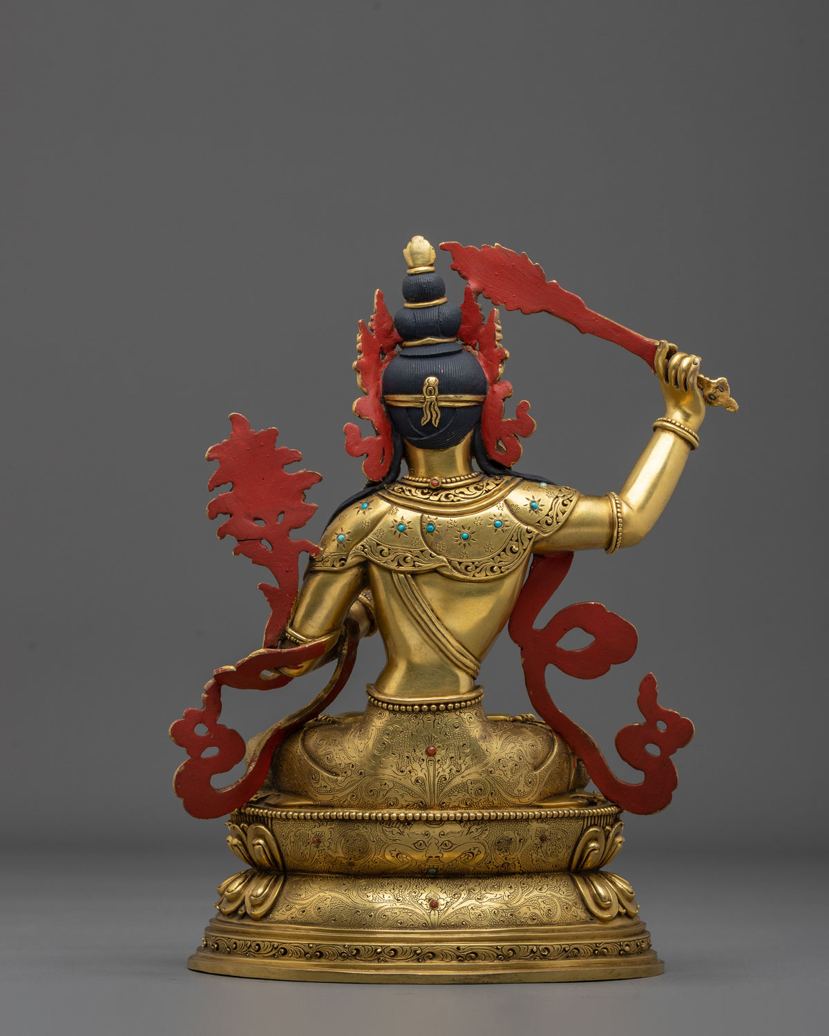 Manjushri Spiritual Sculpture | Copper Figurine