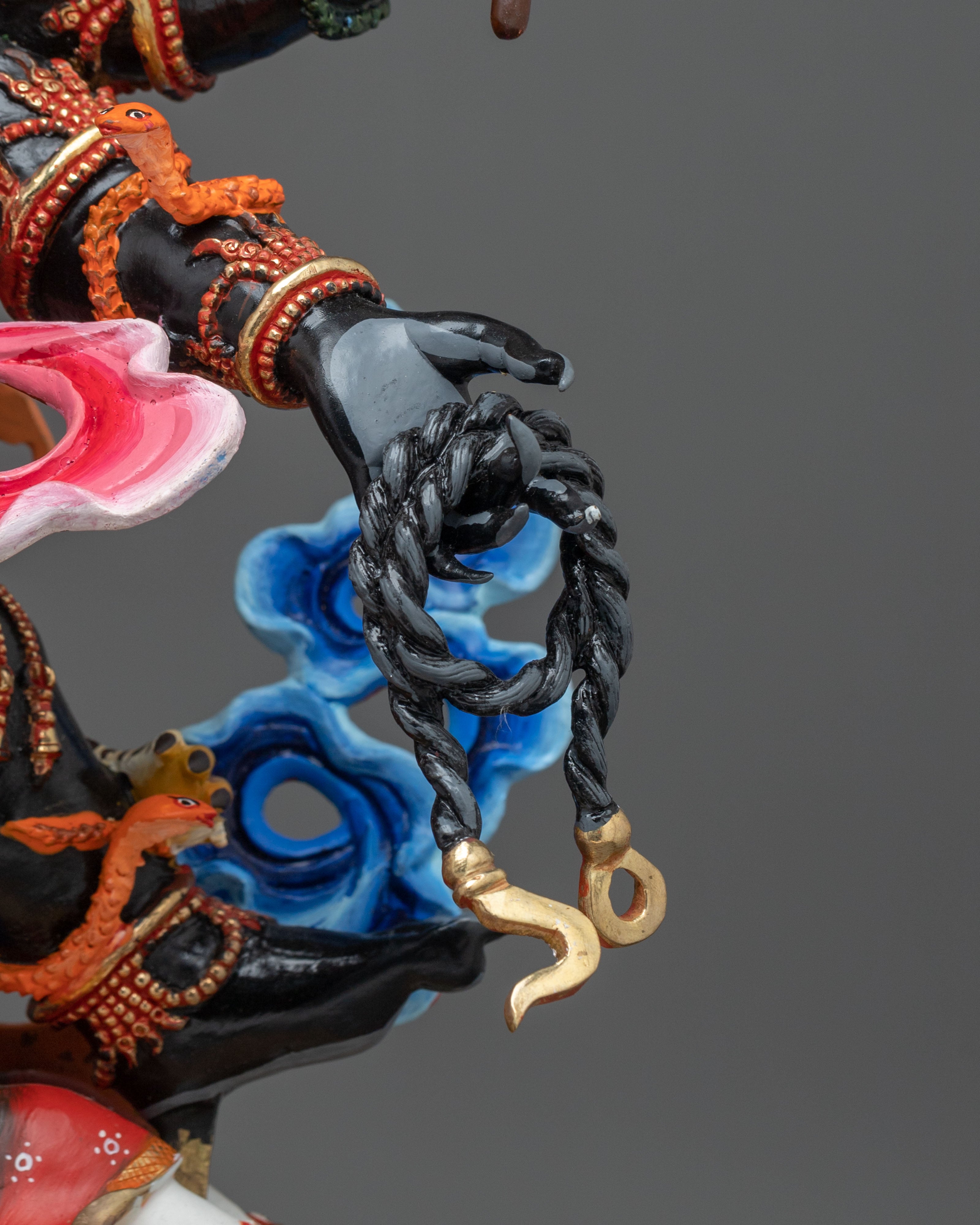 Six-Armed Mahakala Statue | Protector's Majestic Form