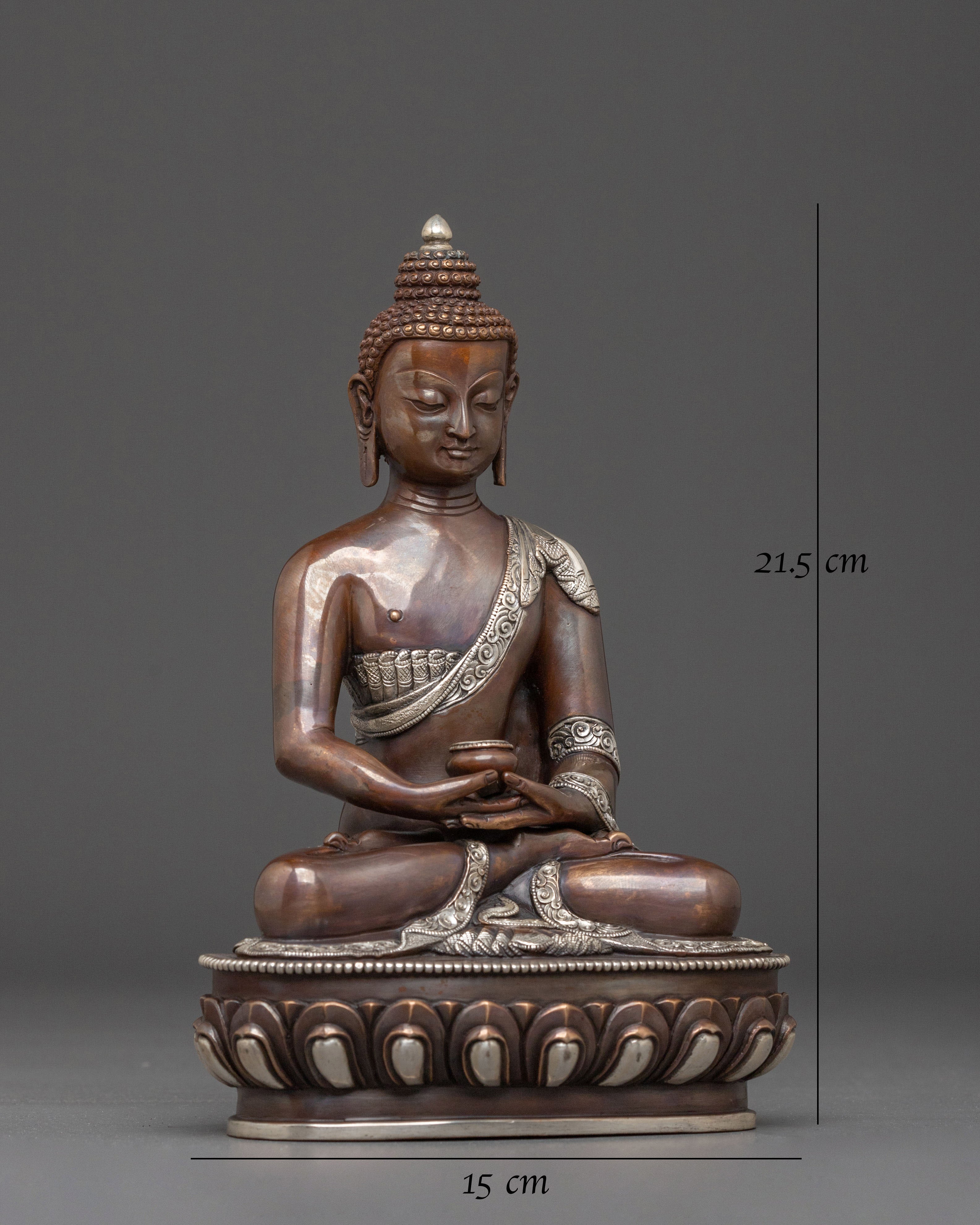 Amitabha Buddha Spiritual Figurine | Oxidized Copper Body