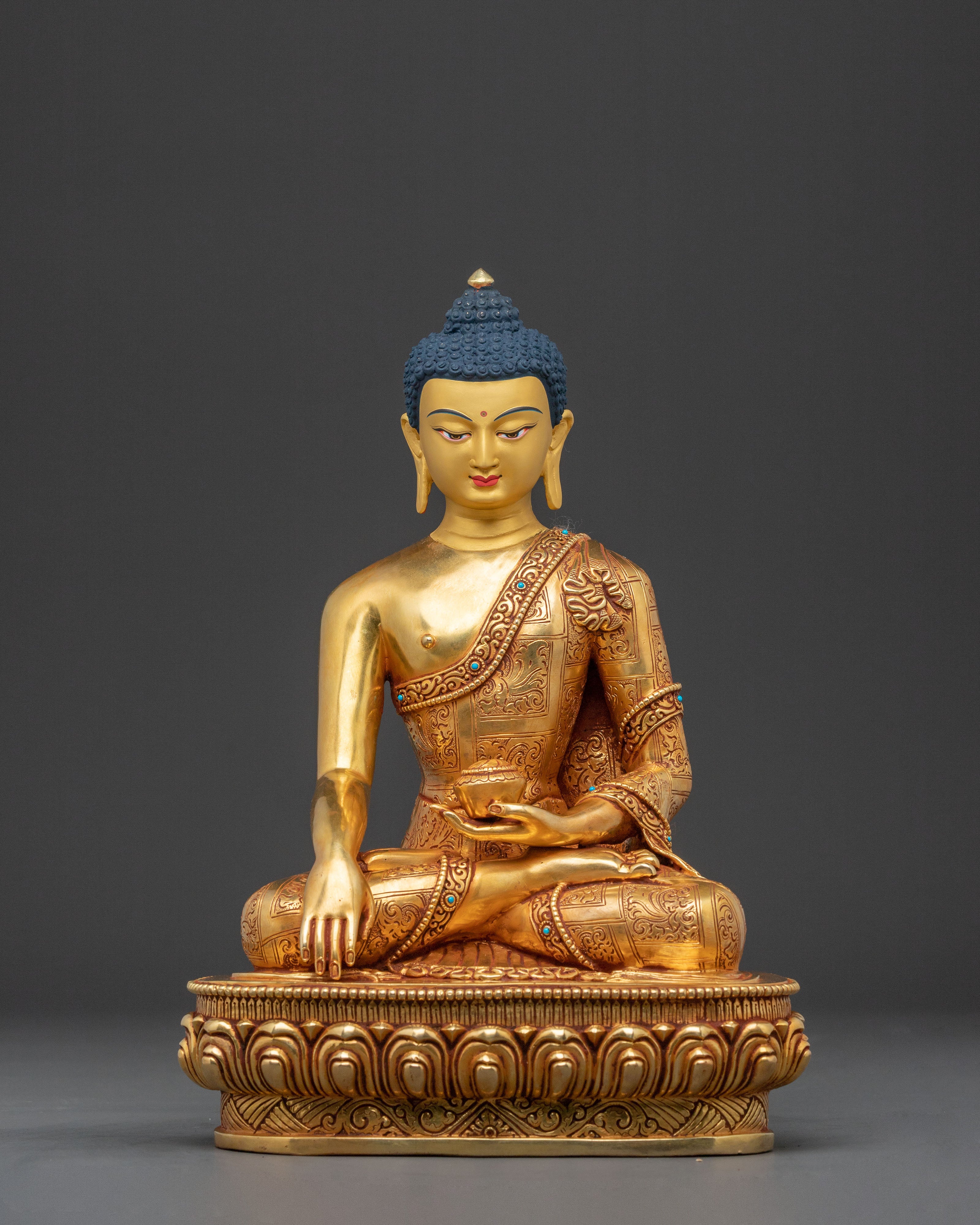 Shakyamuni Buddha Religious Statue – Hand-Gilded
