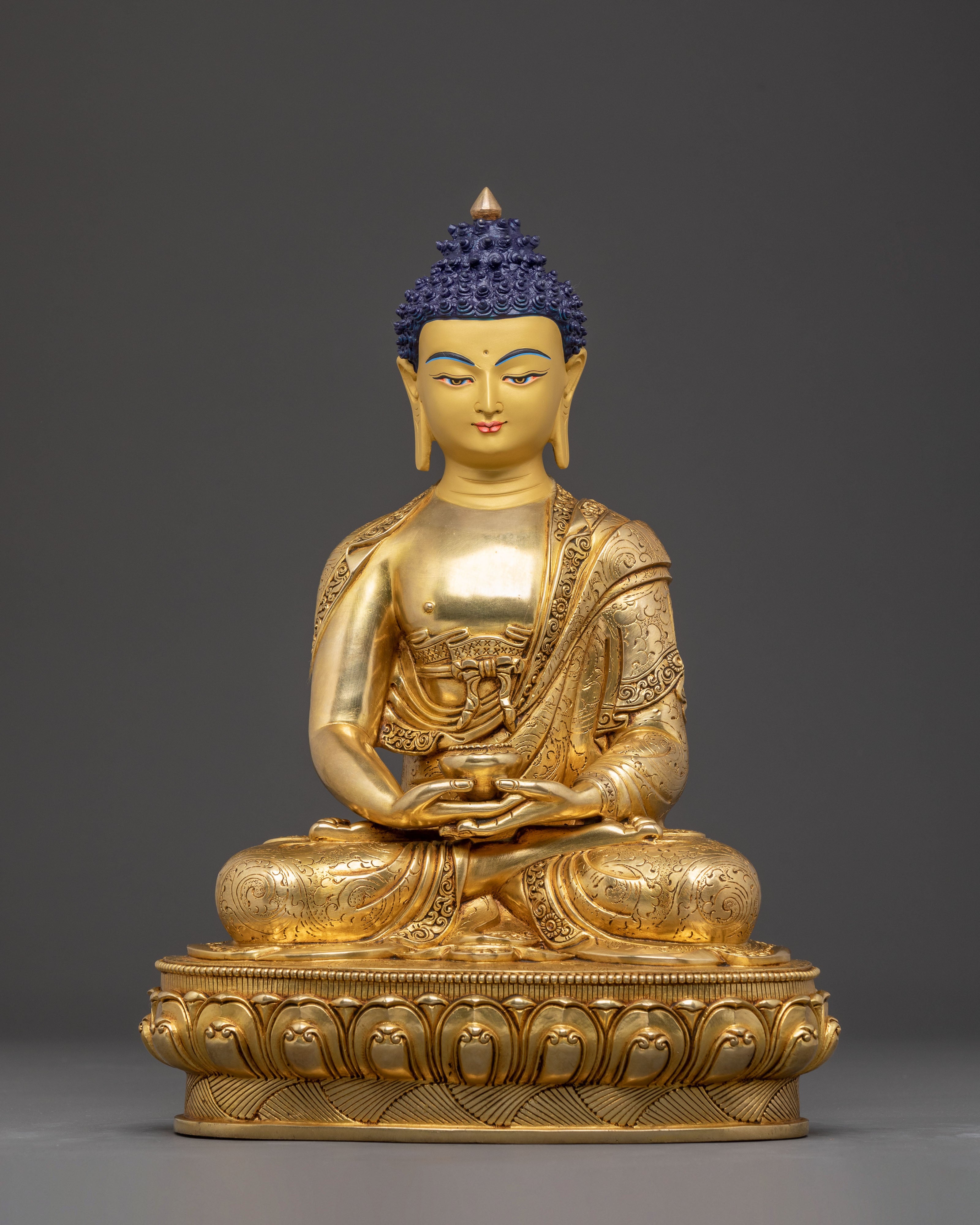 Handcrafted Nepalese Amitabha Buddha Statue | Traditional Himalayan Art