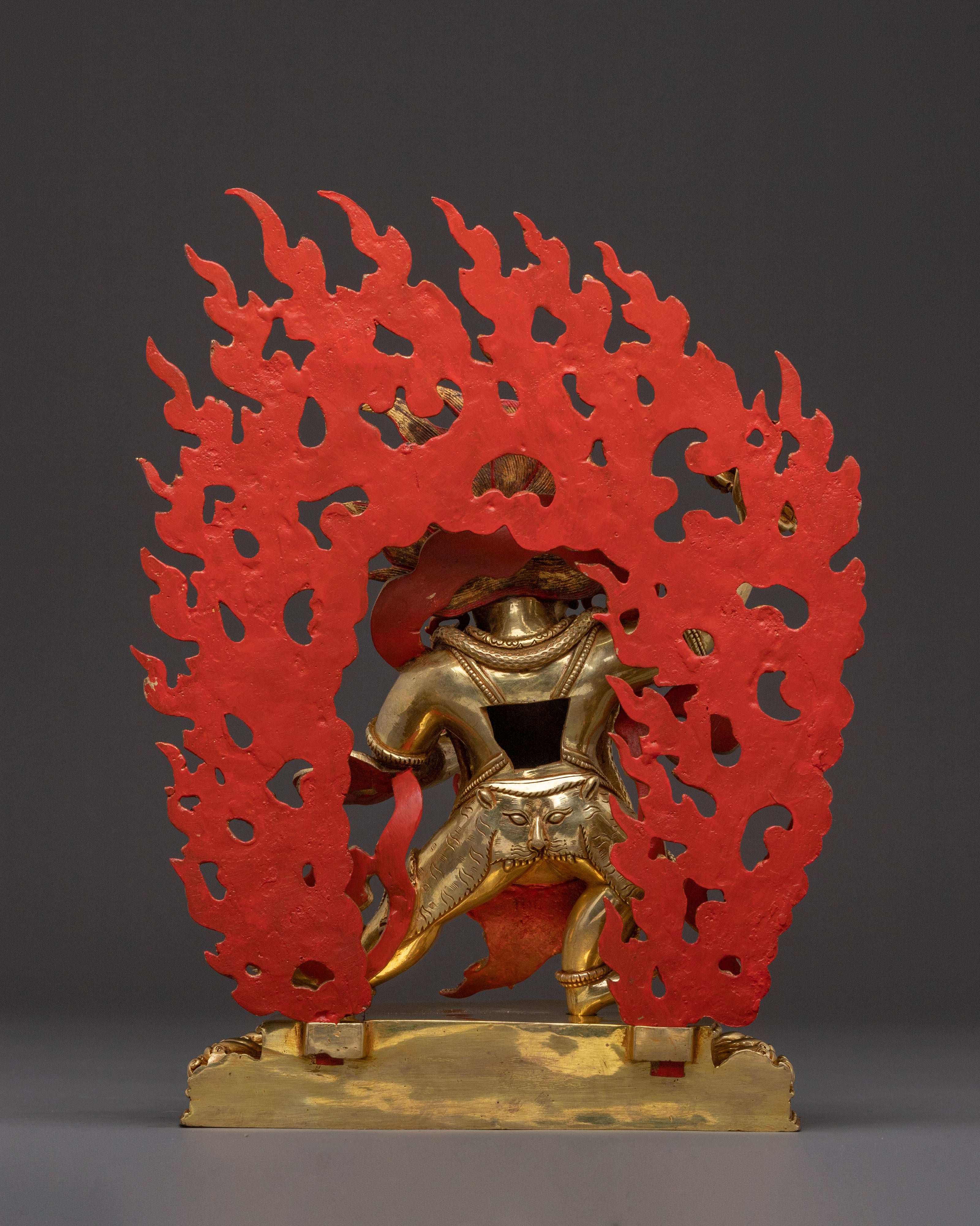 Vajrapani Bodhisattva — Hand-Gilded Copper Sculpture