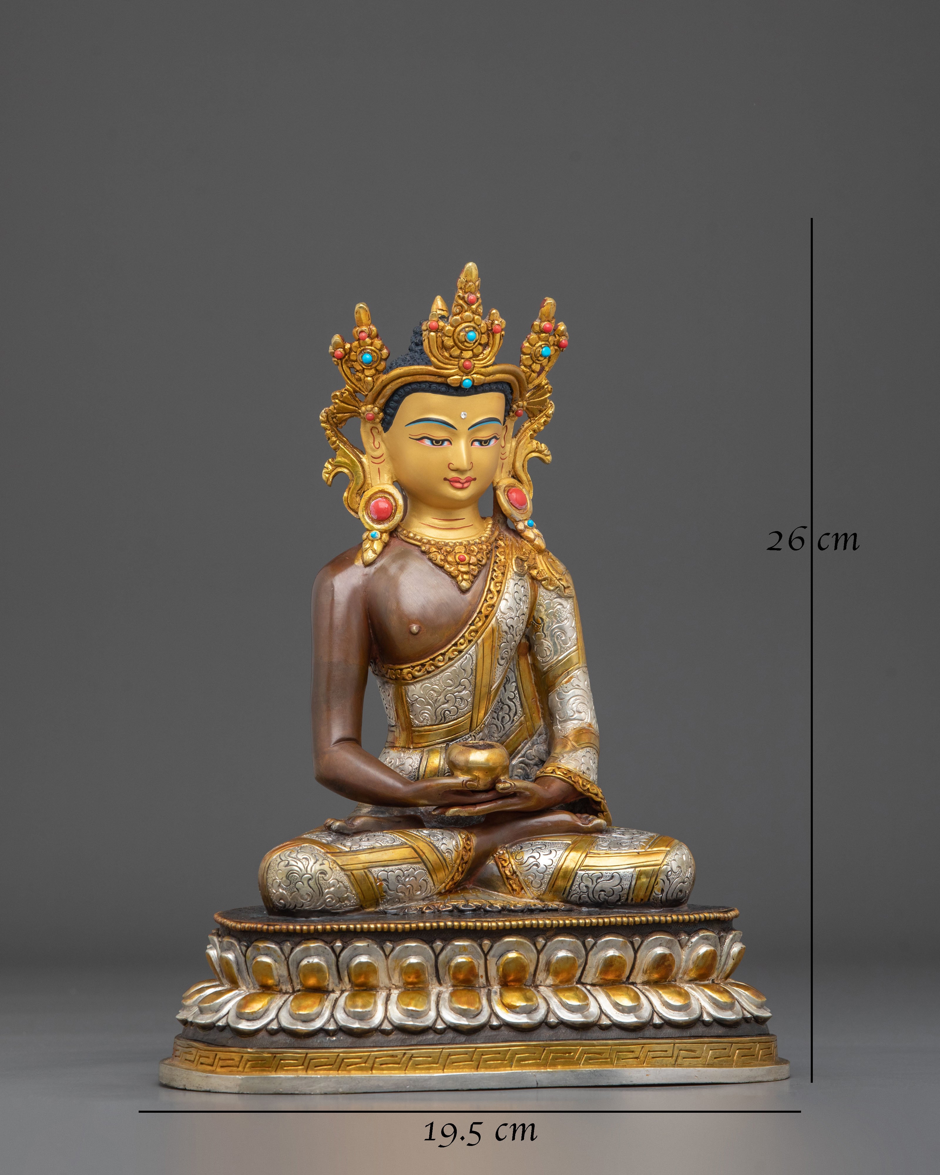 Amitabha Buddha Sacred Statue | Hand-Gilded Serenity