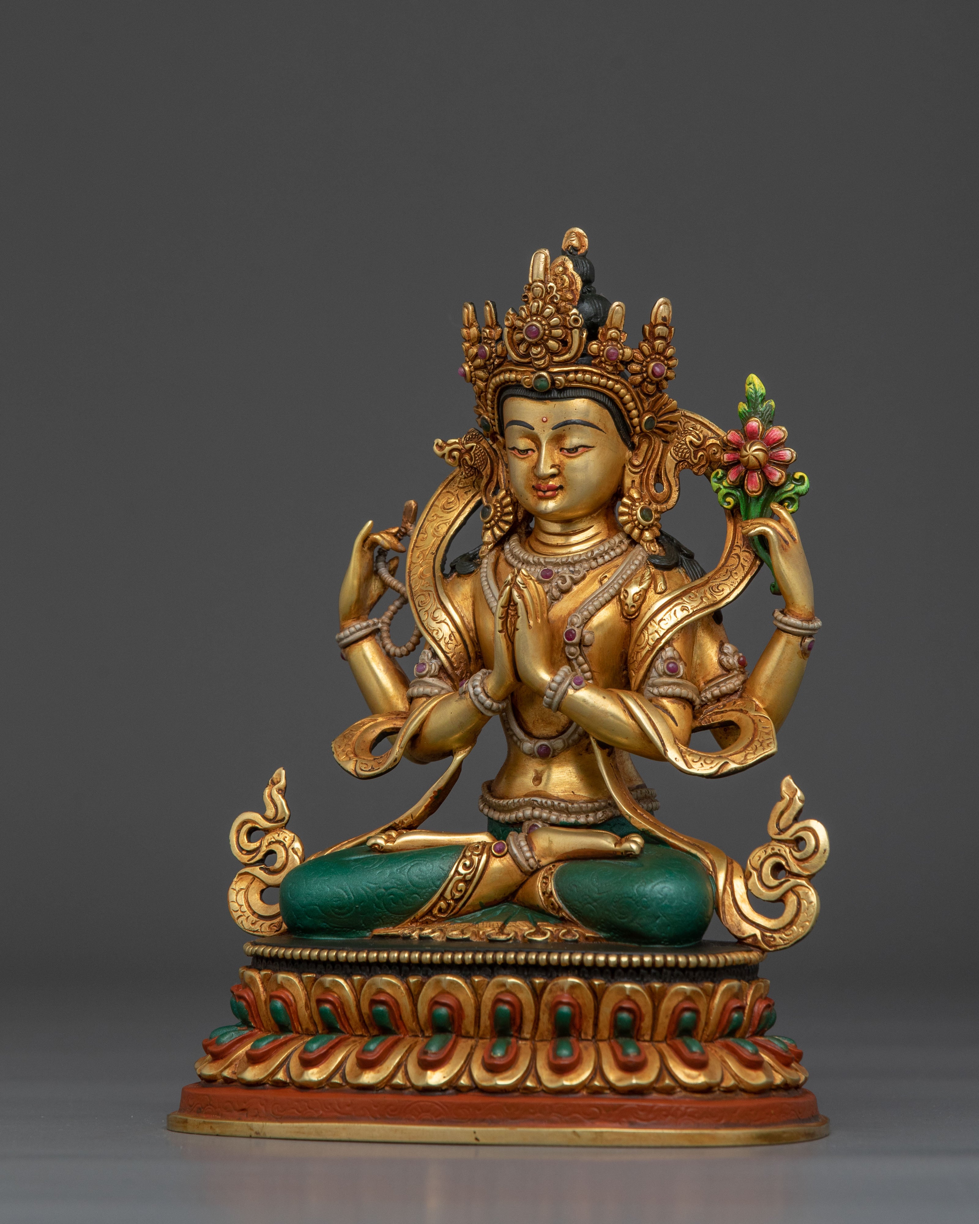 Chenrezig Compassionate Statue | Buddhist Sculpture for Compassion