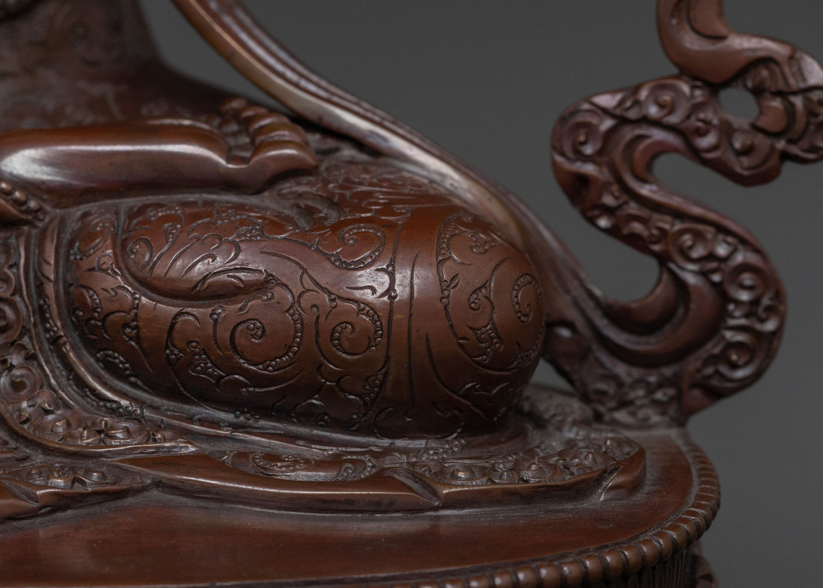 Vajradhara Tibetan Statue: Oxidized Copper Figure