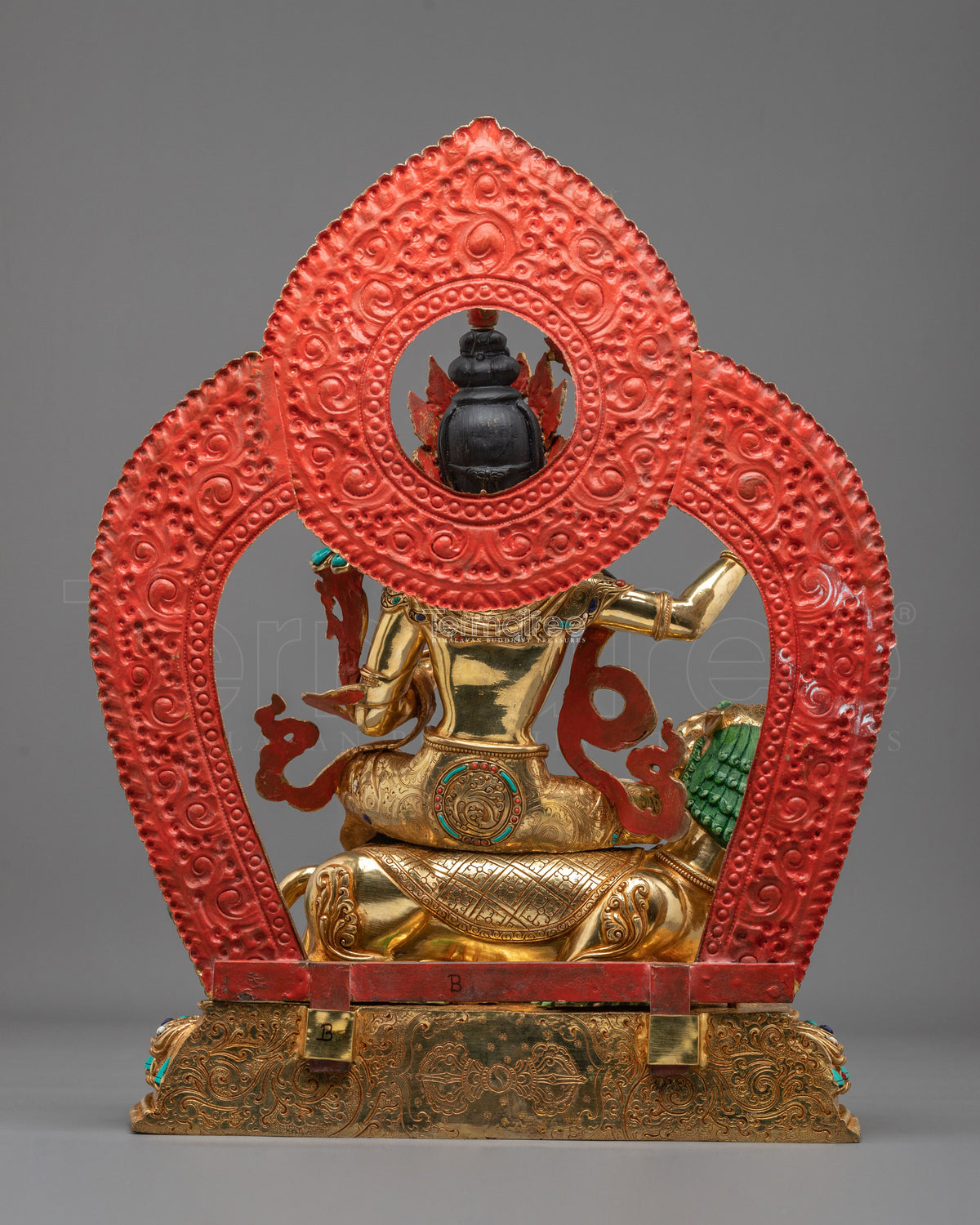 Simhanada Manjushri Sacred Buddhist Figurine | Home Decor