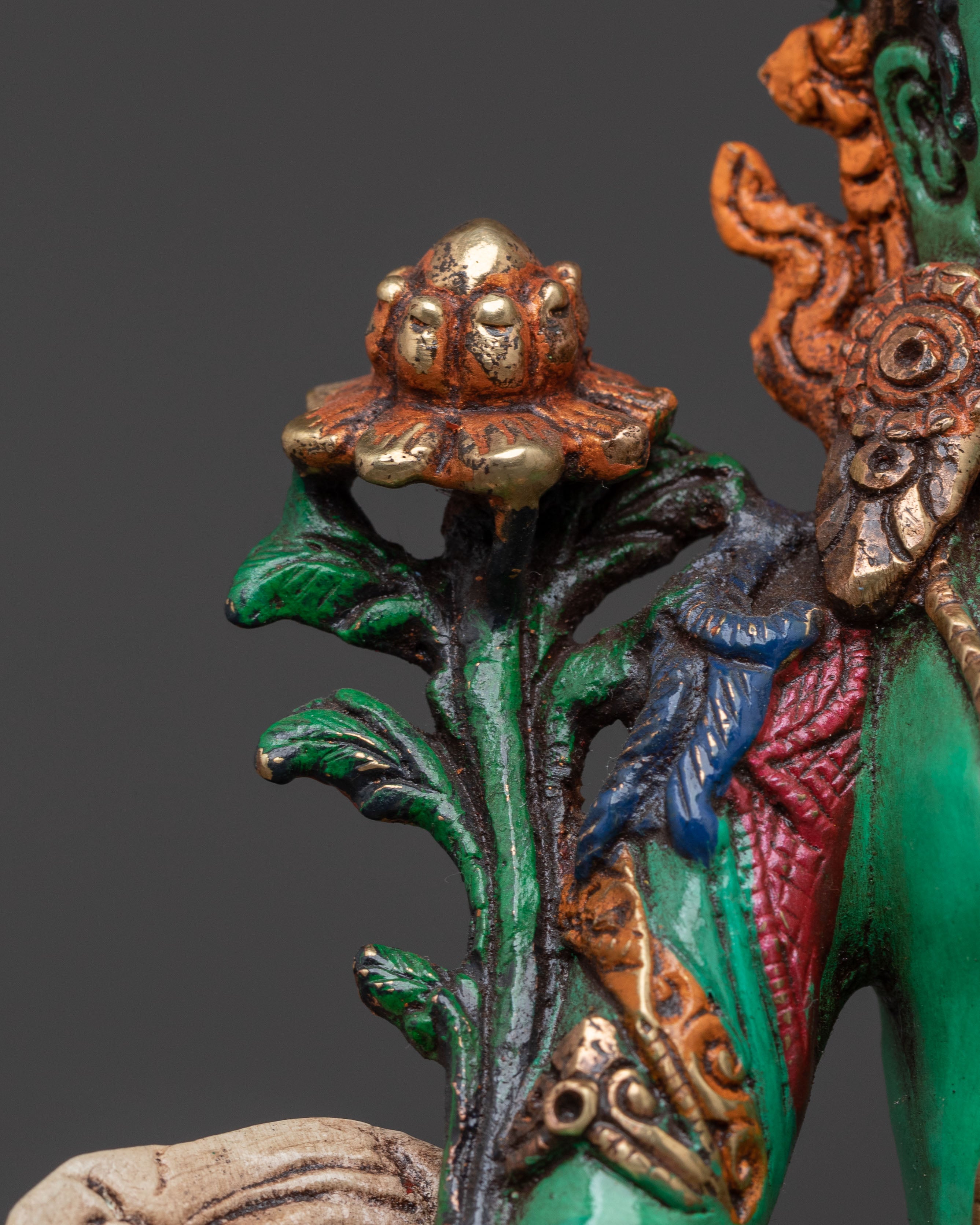 Mother of Liberation Green Tara Figurine | Sacred Buddhist Statue