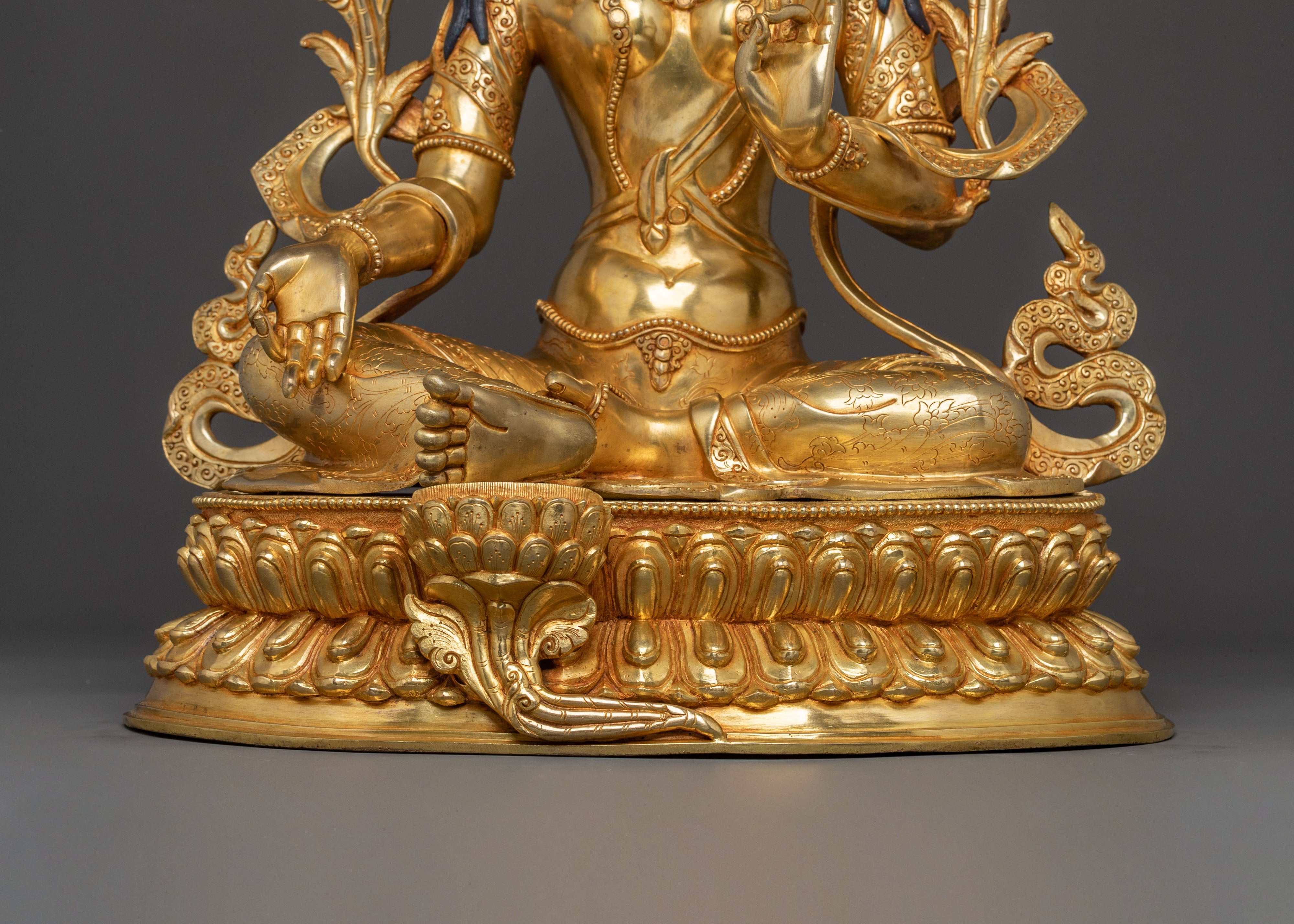 Green Tara Healing Goddess Statue | Handcrafted in Nepal