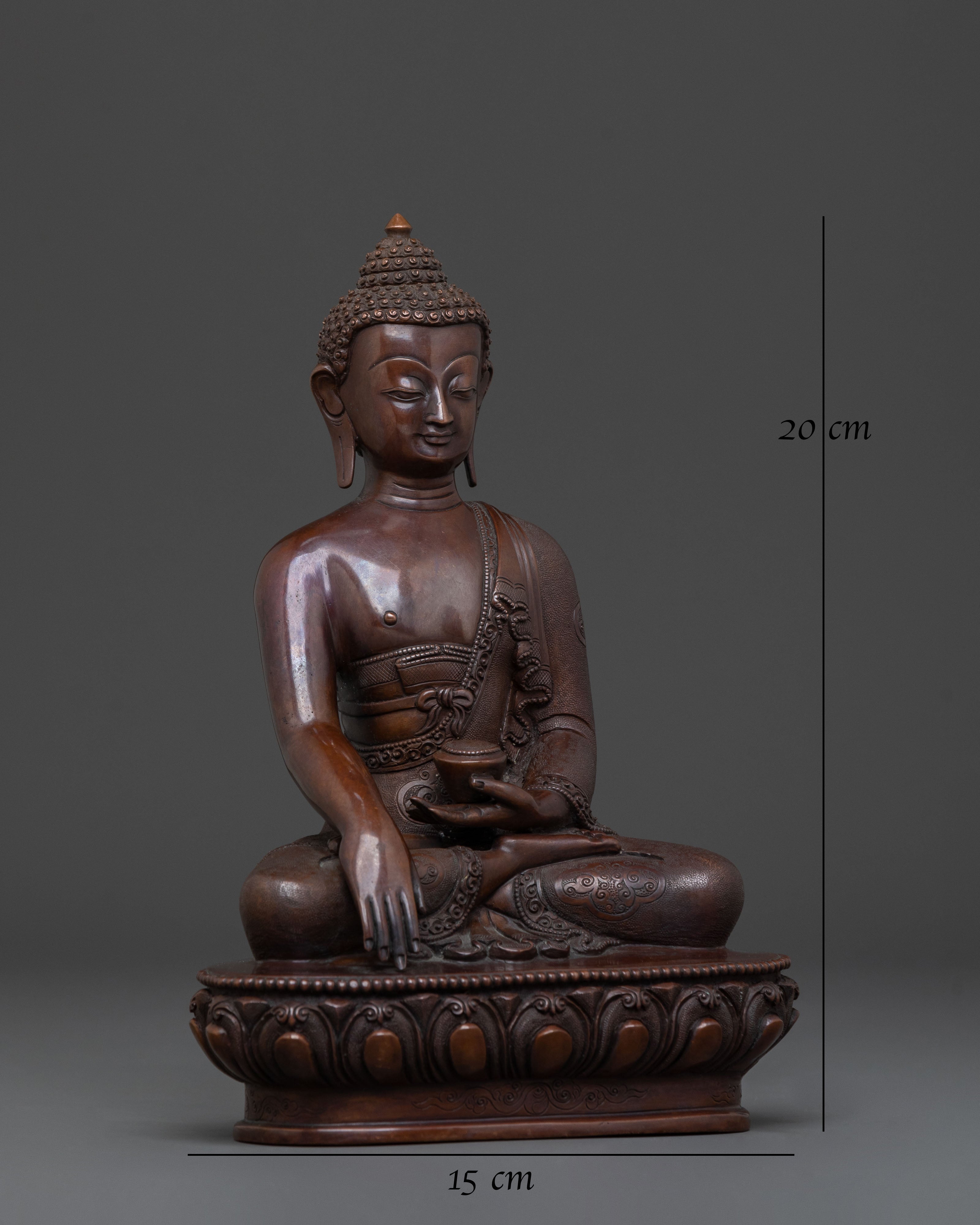 Traditional Buddha Shakyamuni Statue | Tibetan Enlightened Buddha Sculpture
