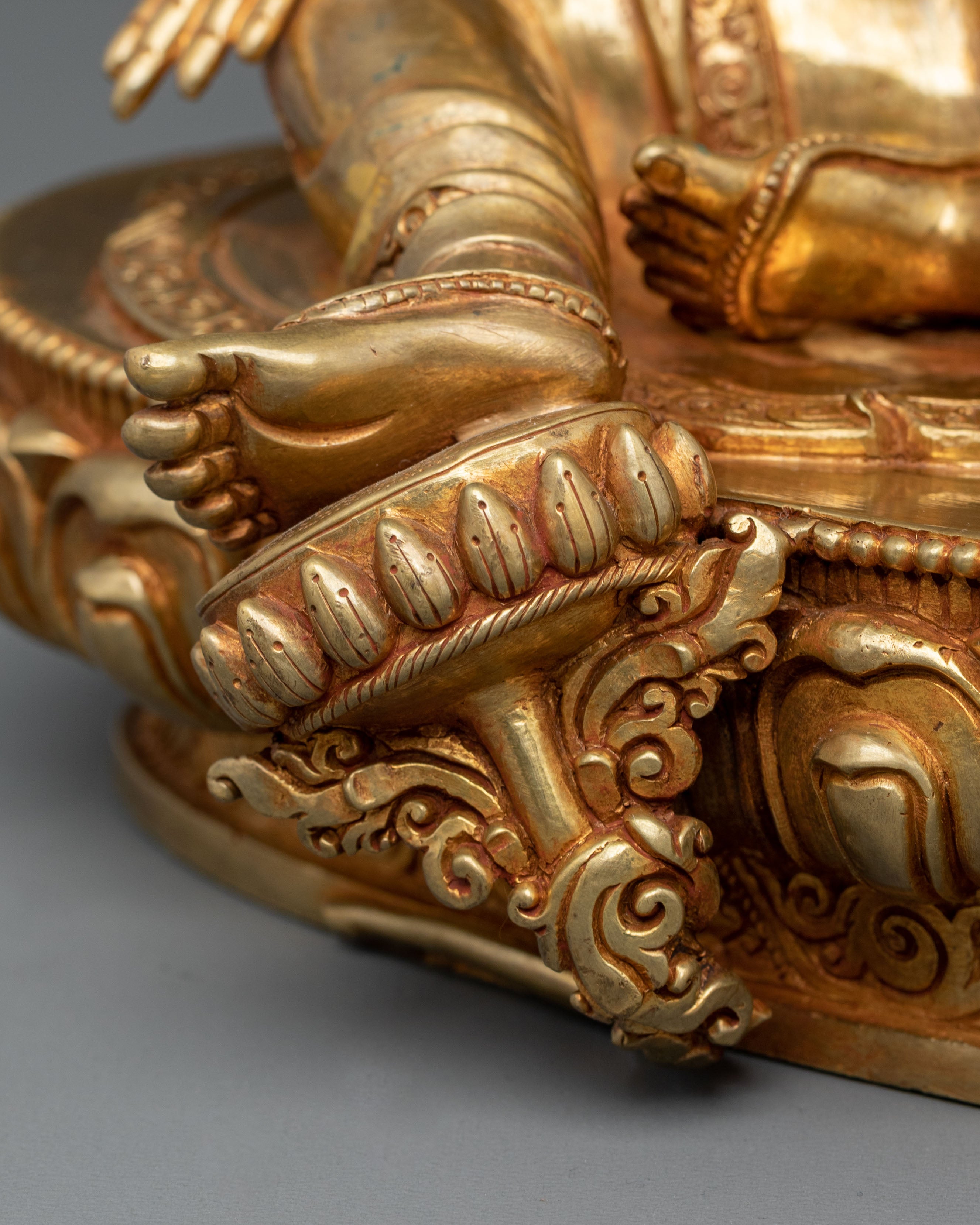 Green Tara Tibetan Buddhist Figurine | Sacred Goddess of Compassion