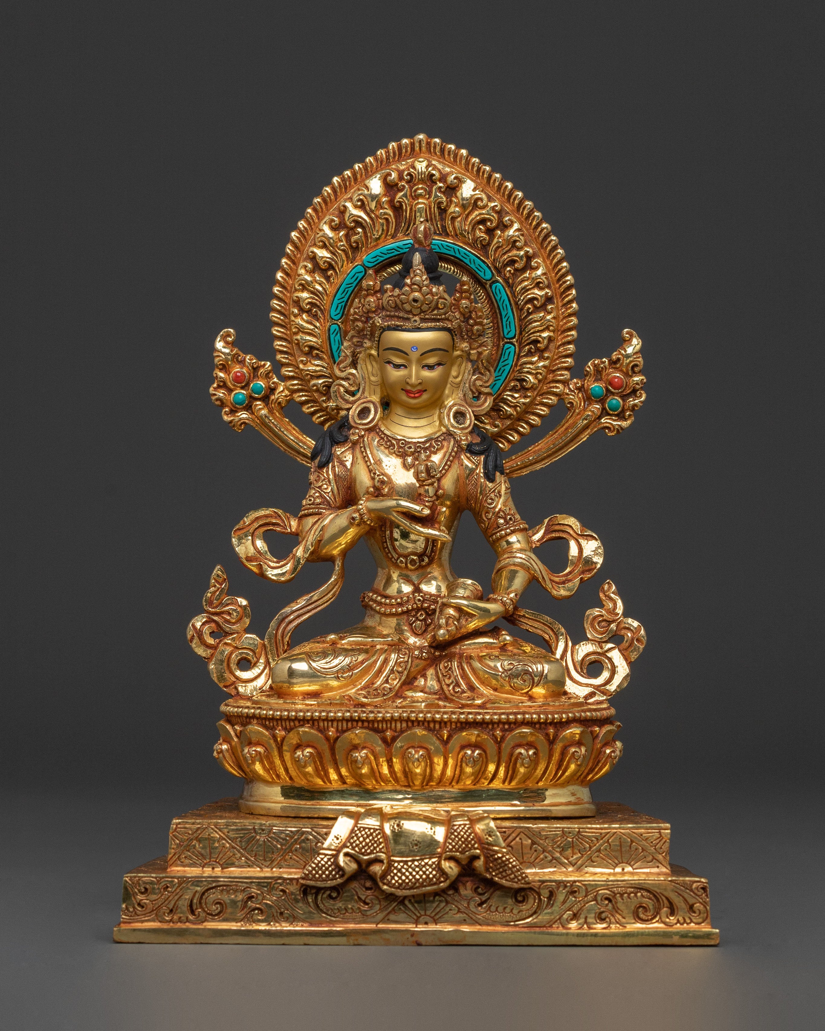 Statue of Vajrasattva Seated on Throne | Symbol of Purification