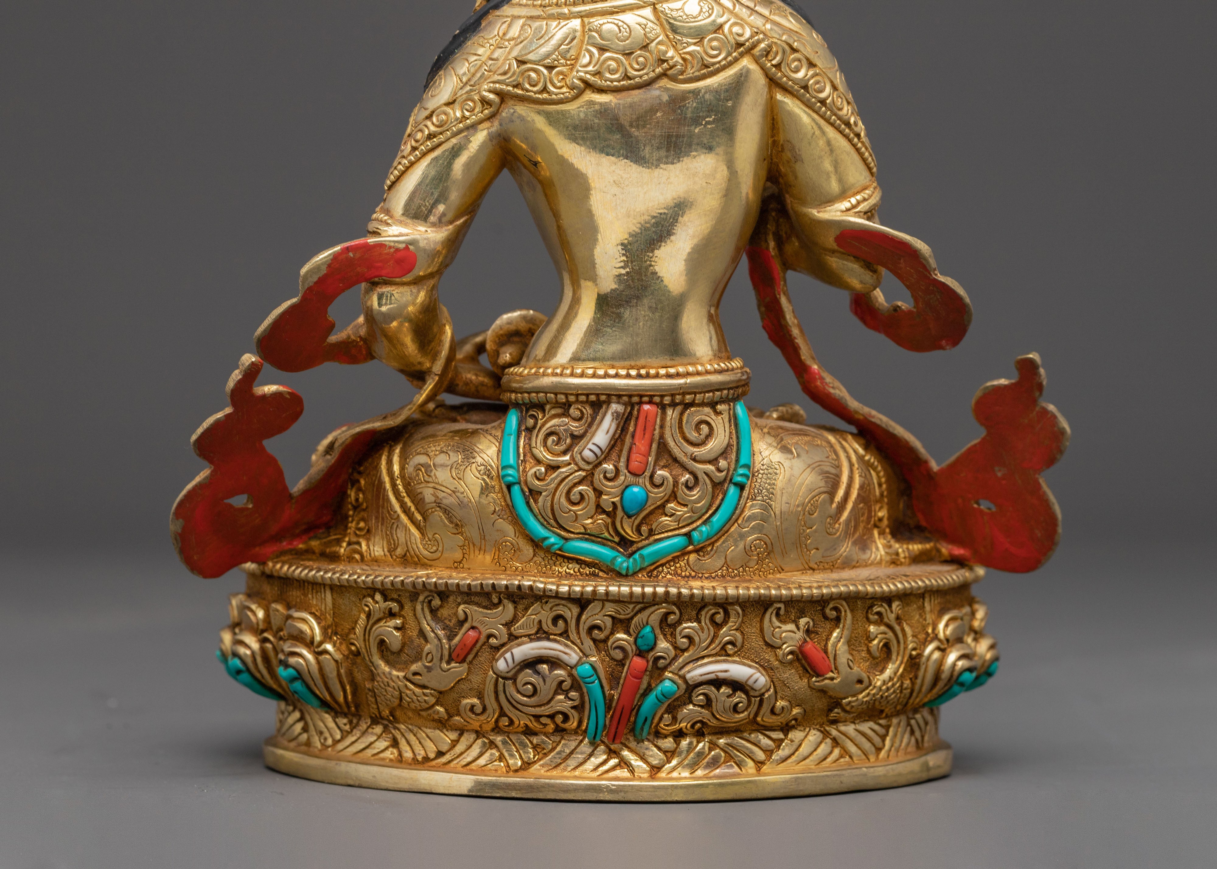 Handcrafted Holy Vajrasattva Statue – 24K Gold Gilded Copper