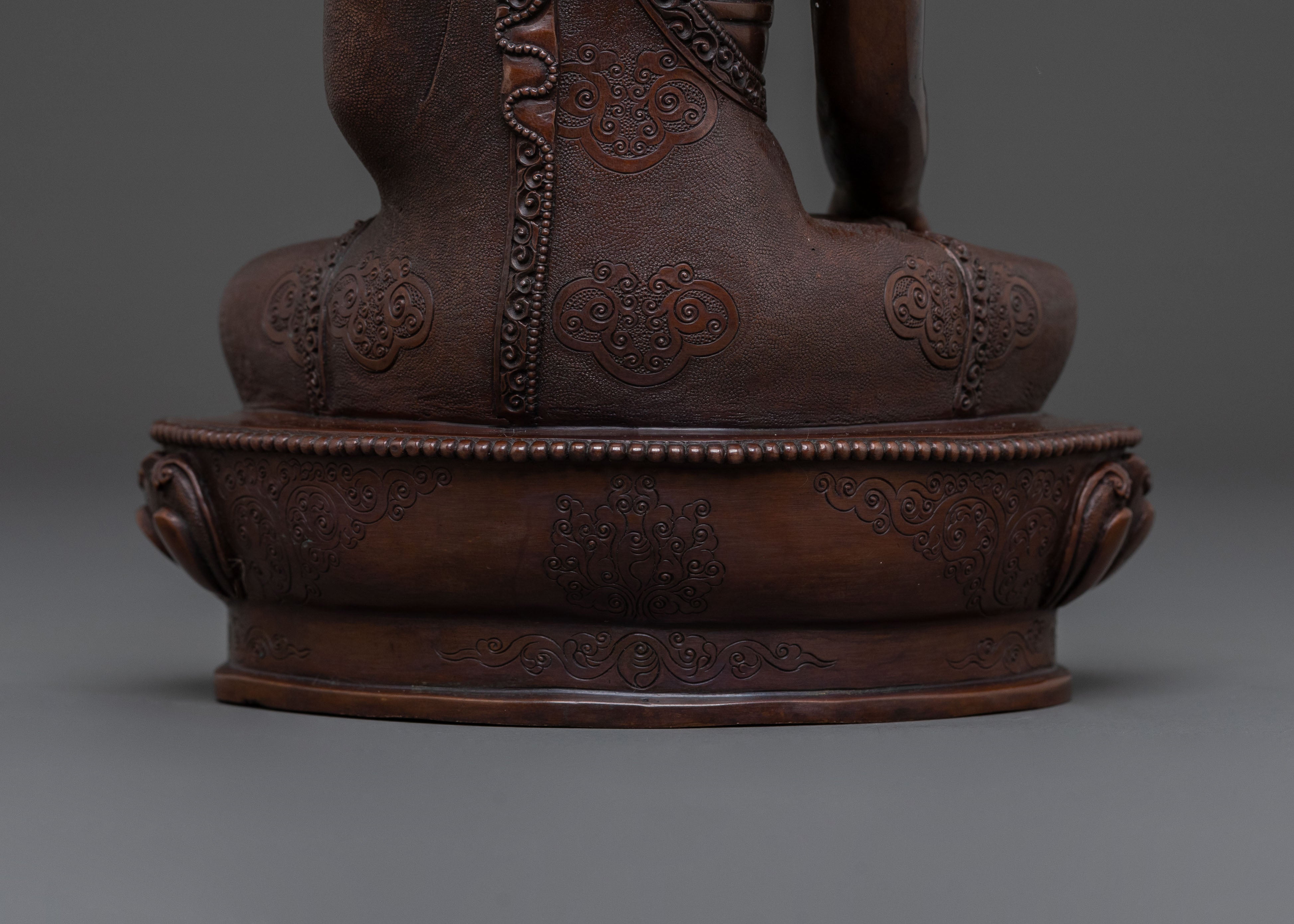 Traditional Buddha Shakyamuni Statue | Tibetan Enlightened Buddha Sculpture