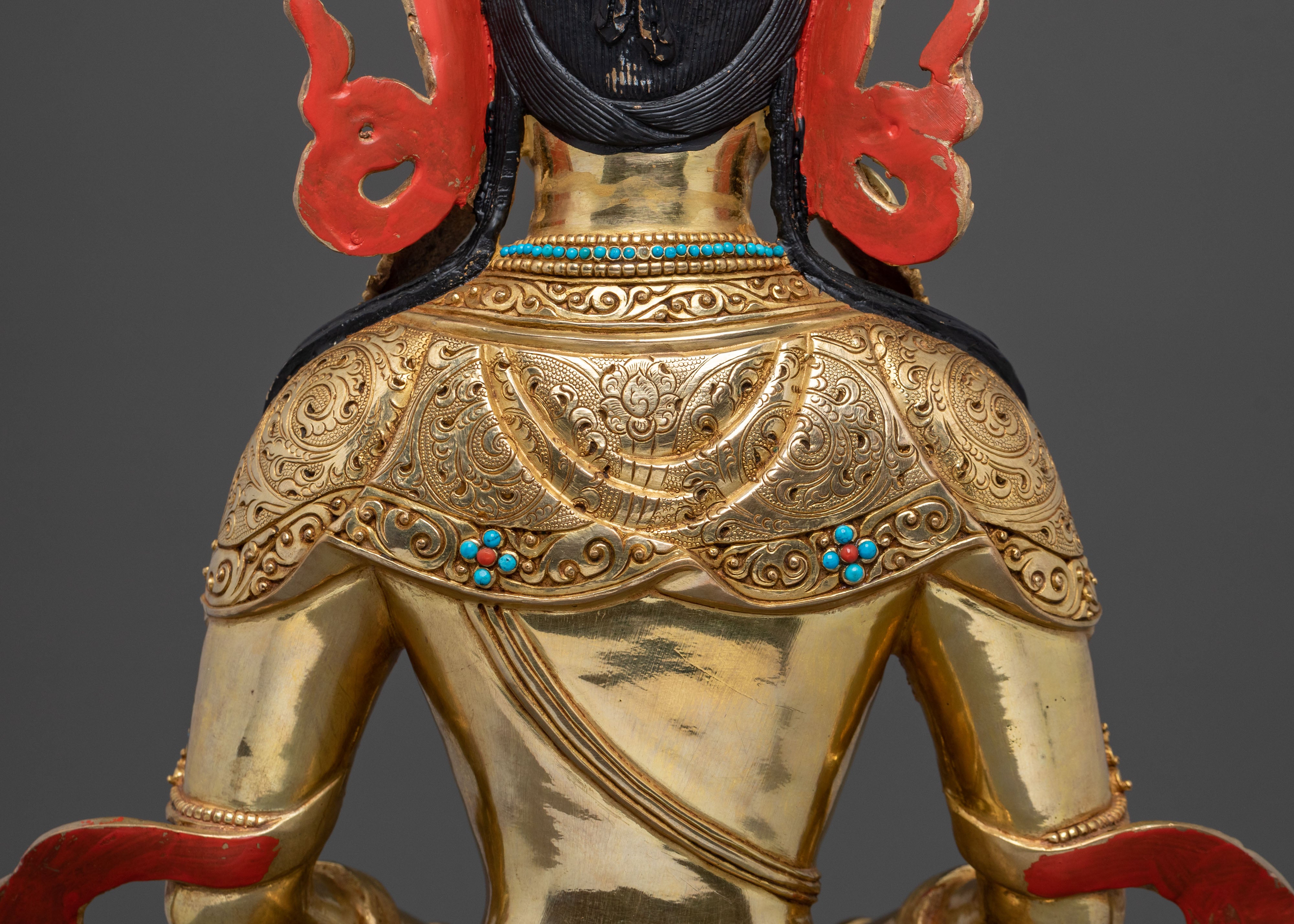 Amitayus Statue | 24K Gold Gilded Figurine