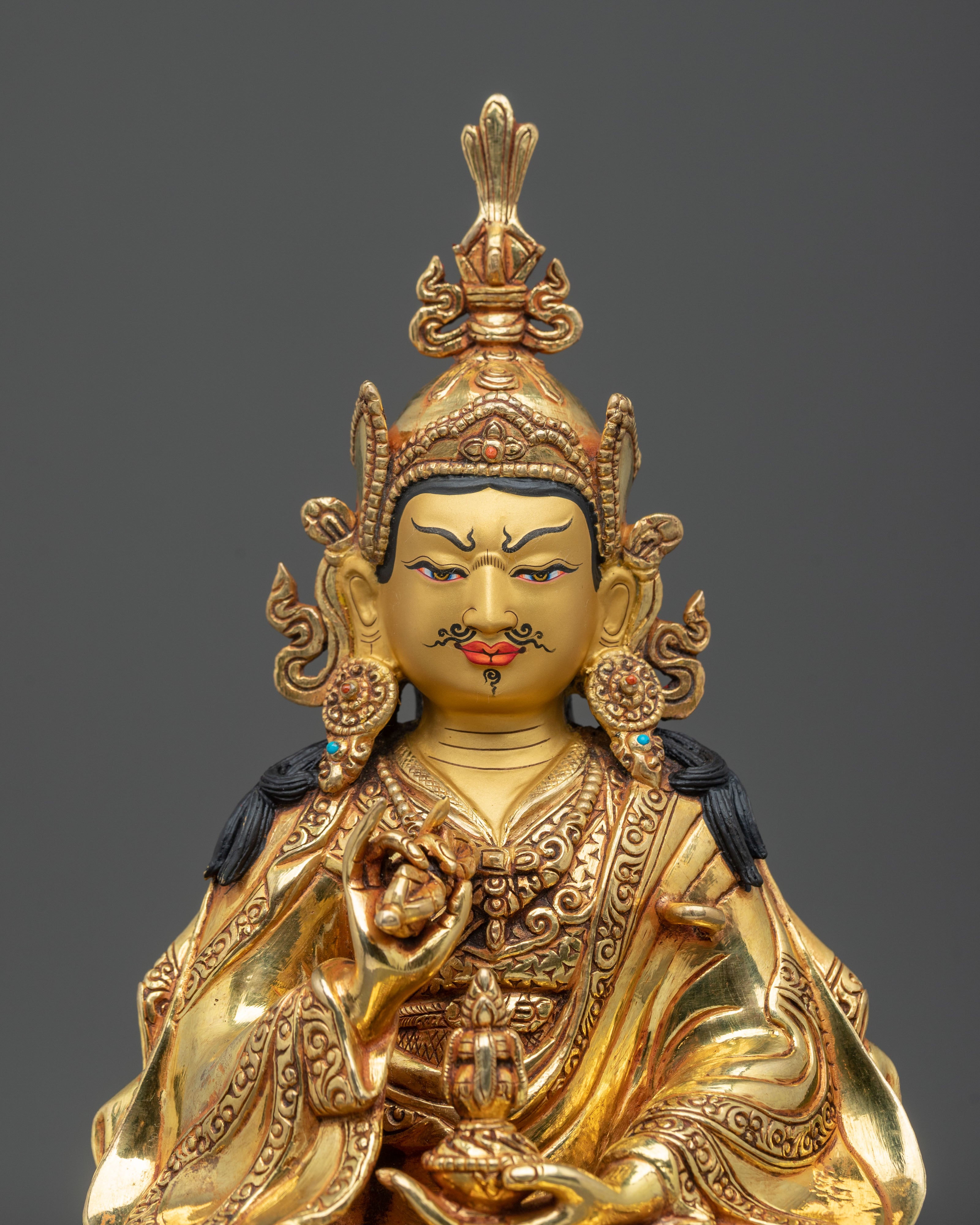 Tibetan Guru Tsokye Dorje Sacred Figurine |  Himalayan Altar Decor