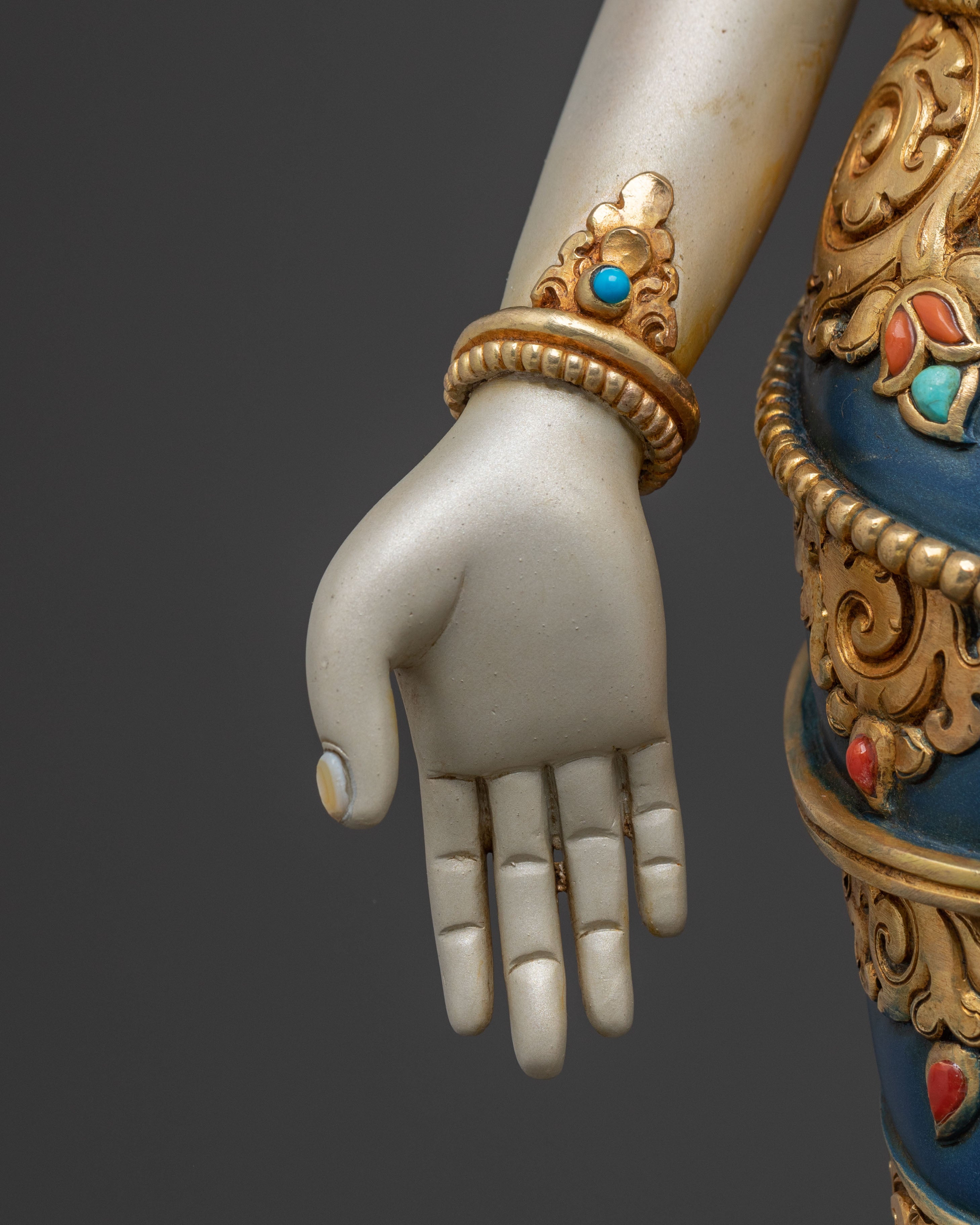 Lokeshwor Meditation Statue | 24K Gold Gilded