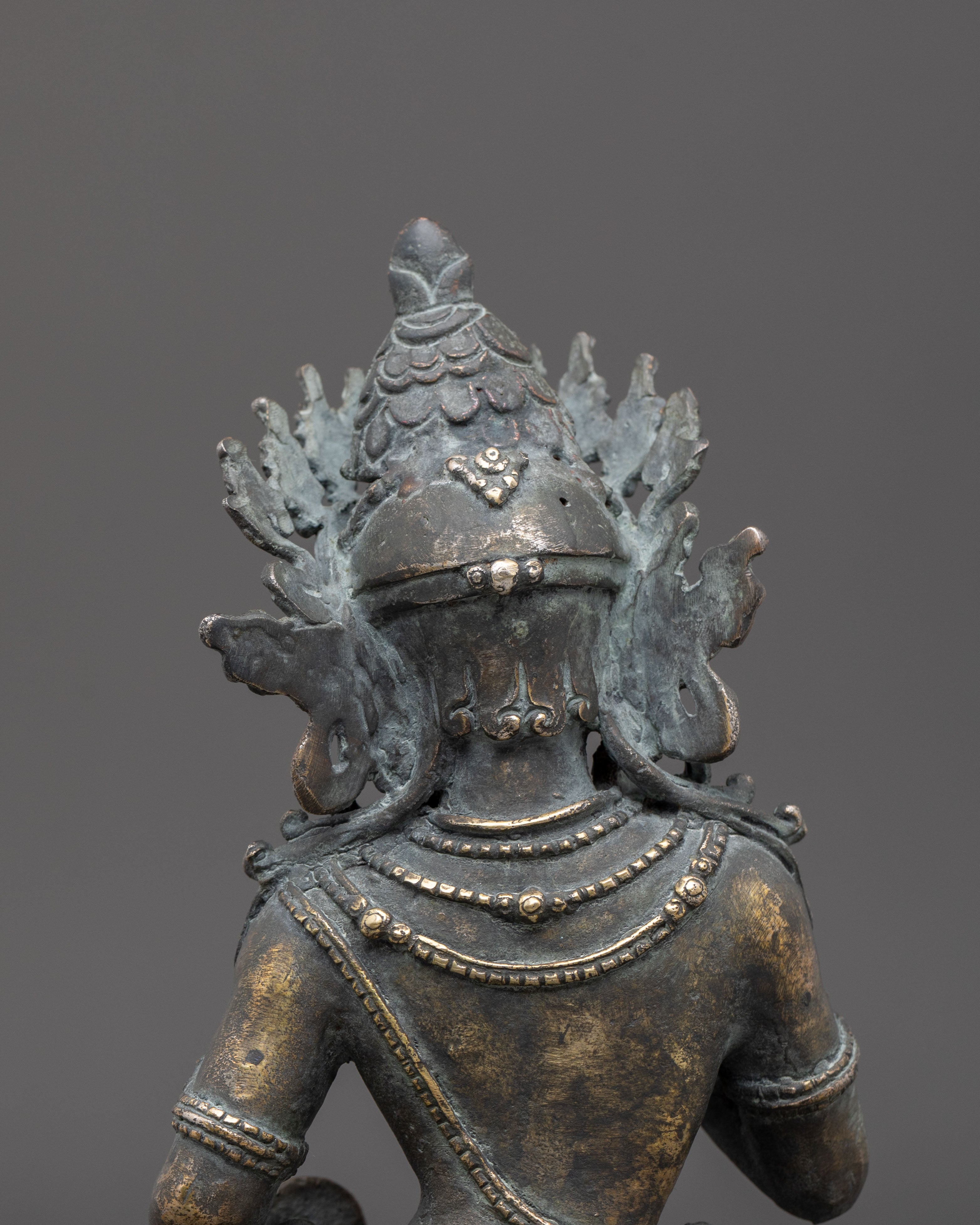 Vajrasattva Statue | Sacred Figurine with Antique Finish