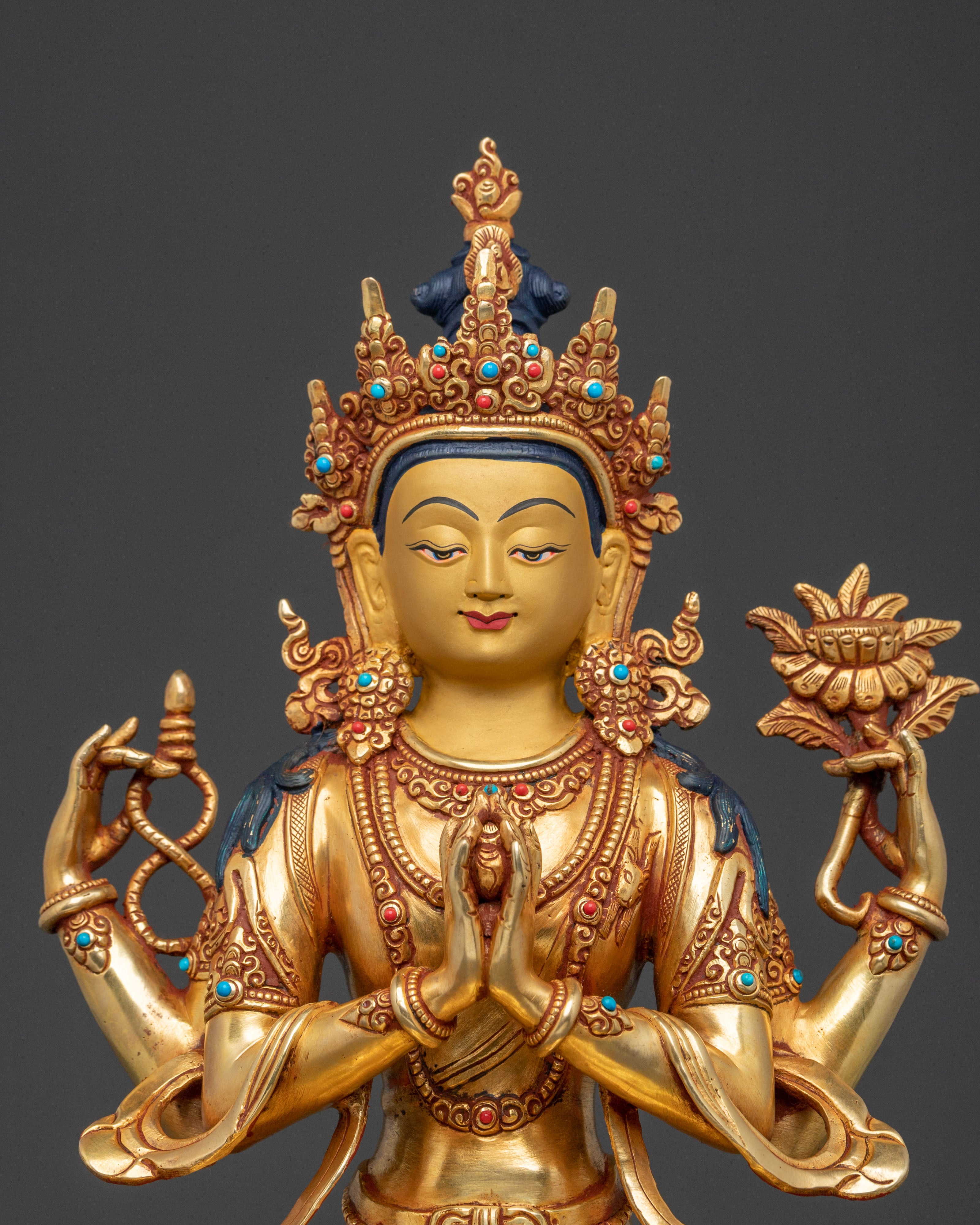 Chenrezig Spiritual Statue | Altar Home Decor