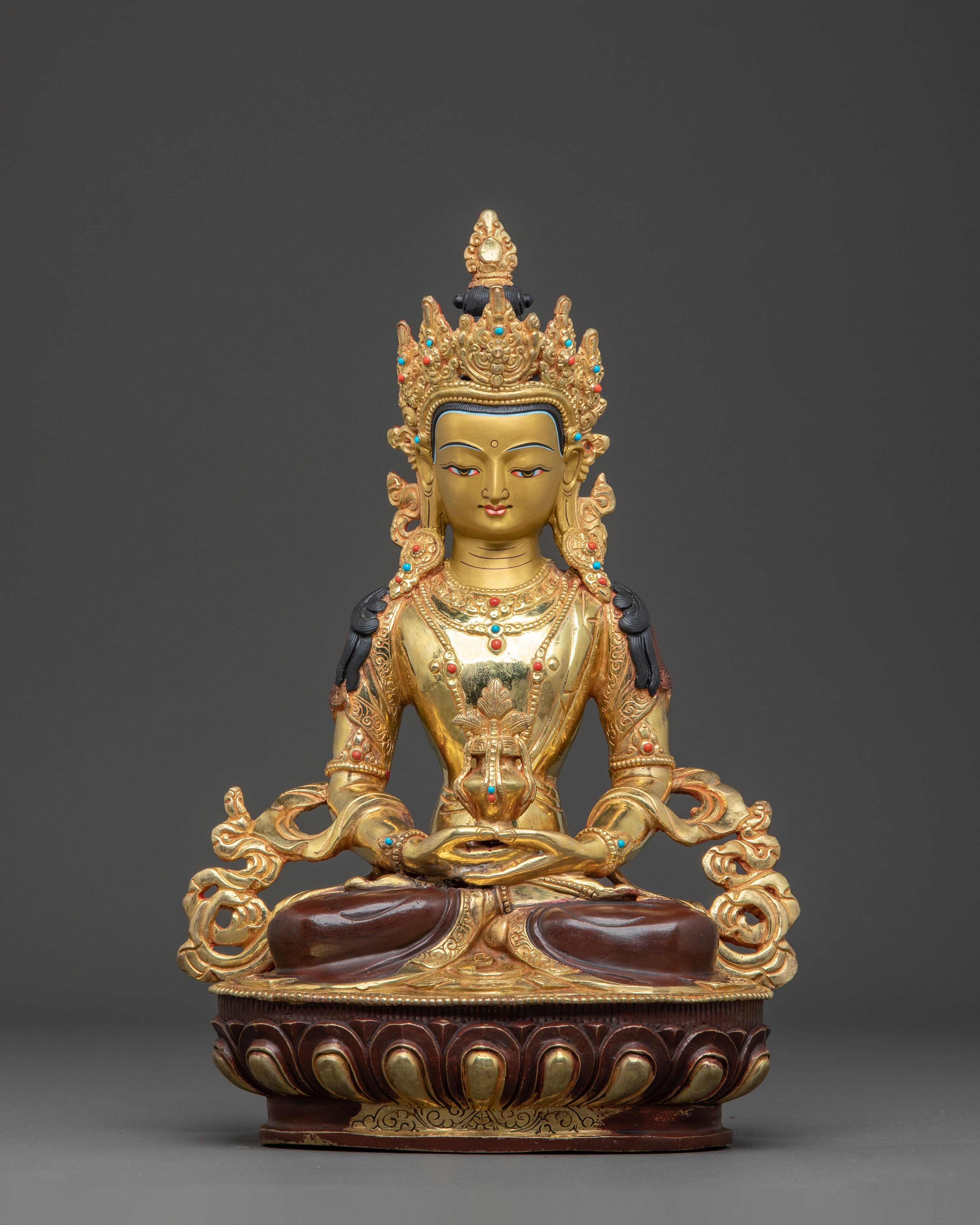 Golden Amitayus Statue Buddha from Pure Land