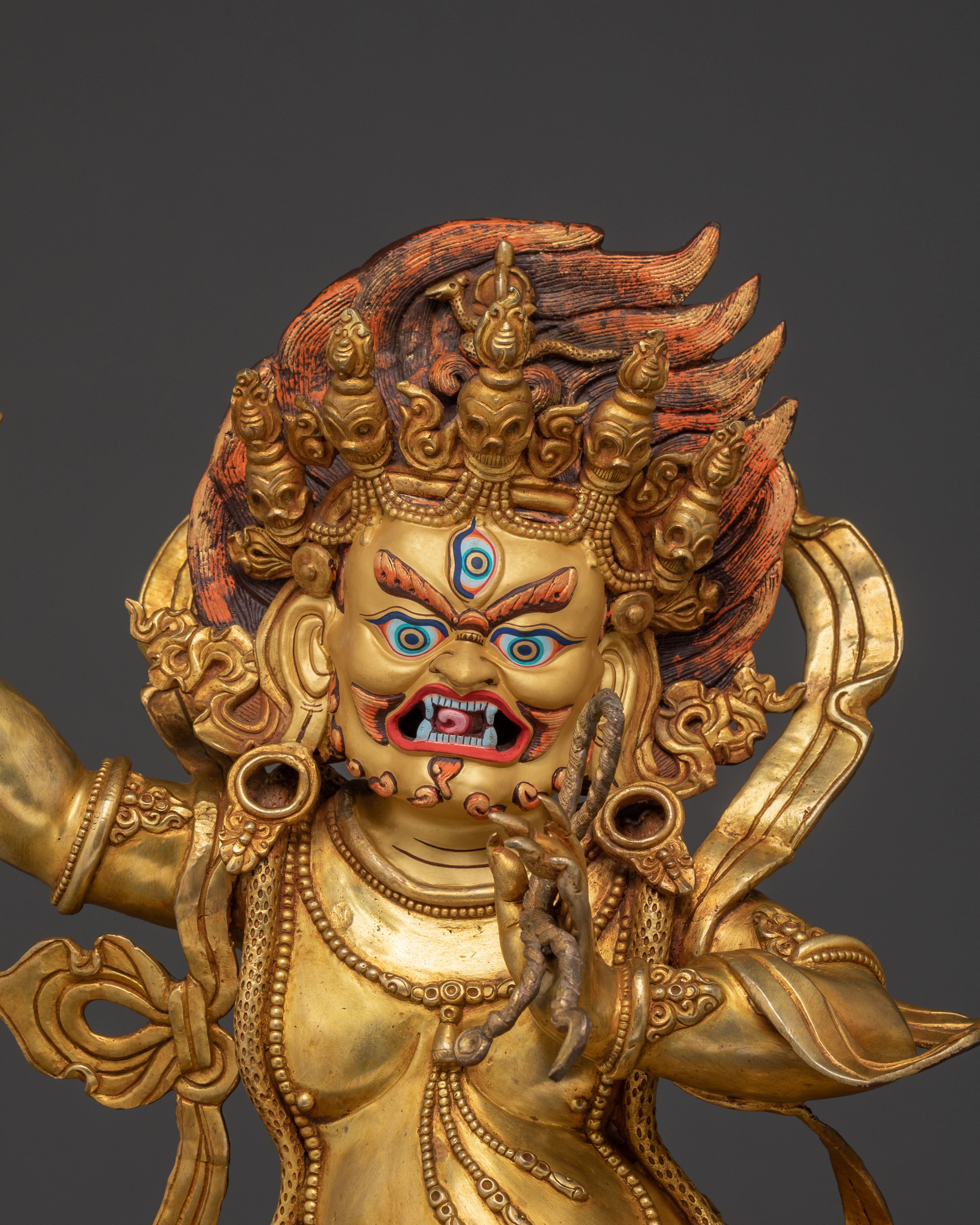 Vajrapani Protector Gilded Statue – Spiritual Decor
