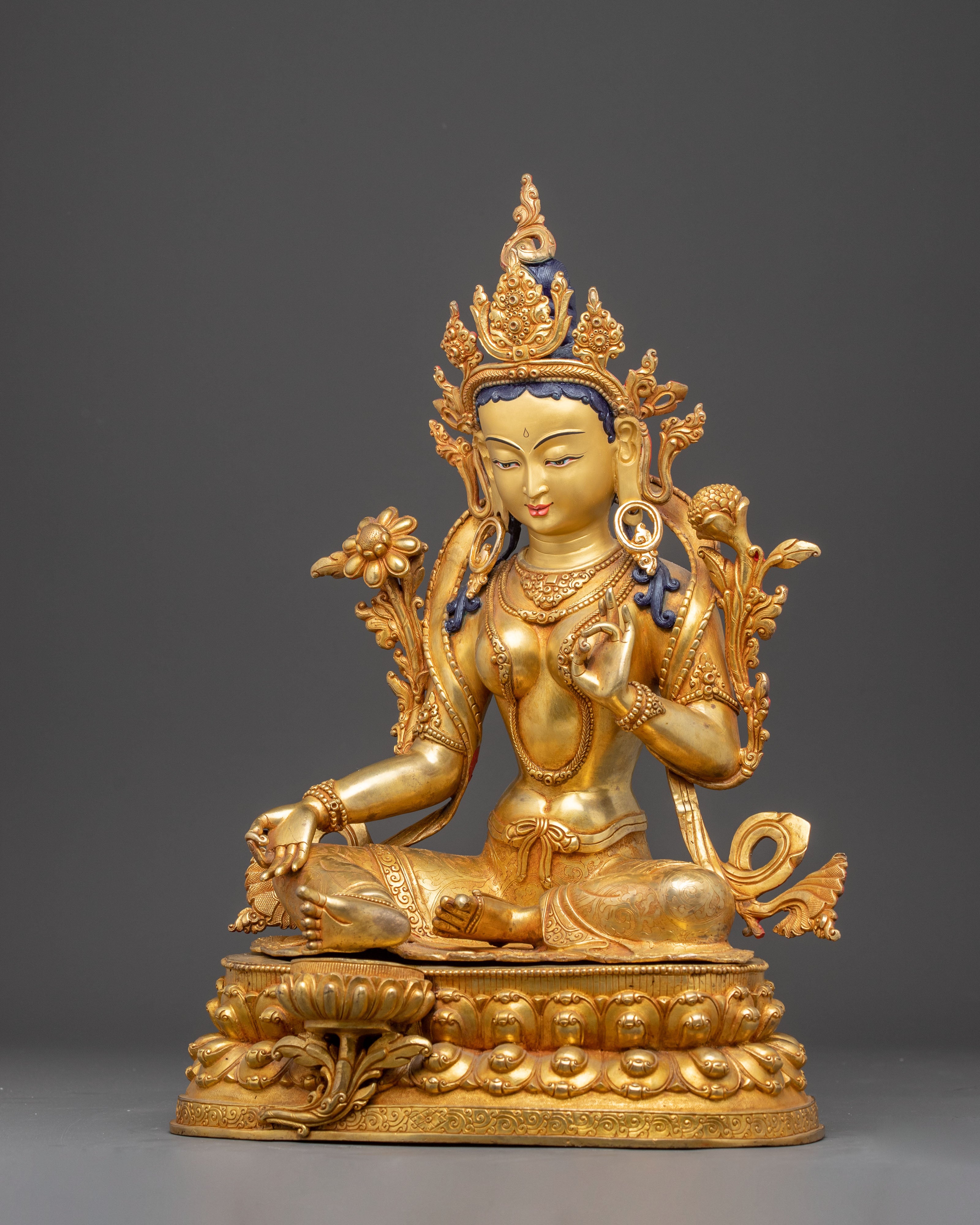 Green Tara Statue of Love and Compassion | Mother of Liberation