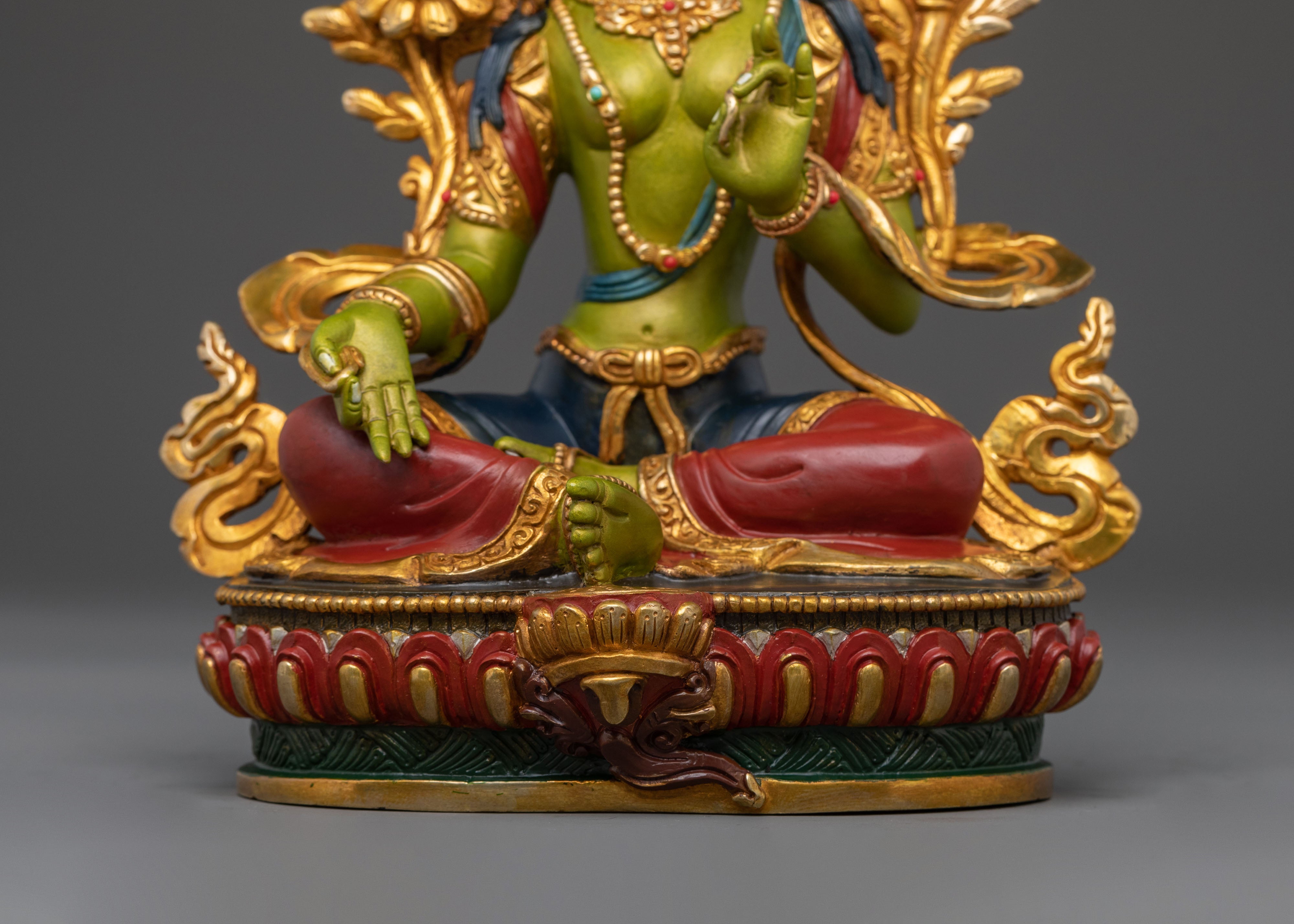 Protector Goddess: Green Tara Sculpture