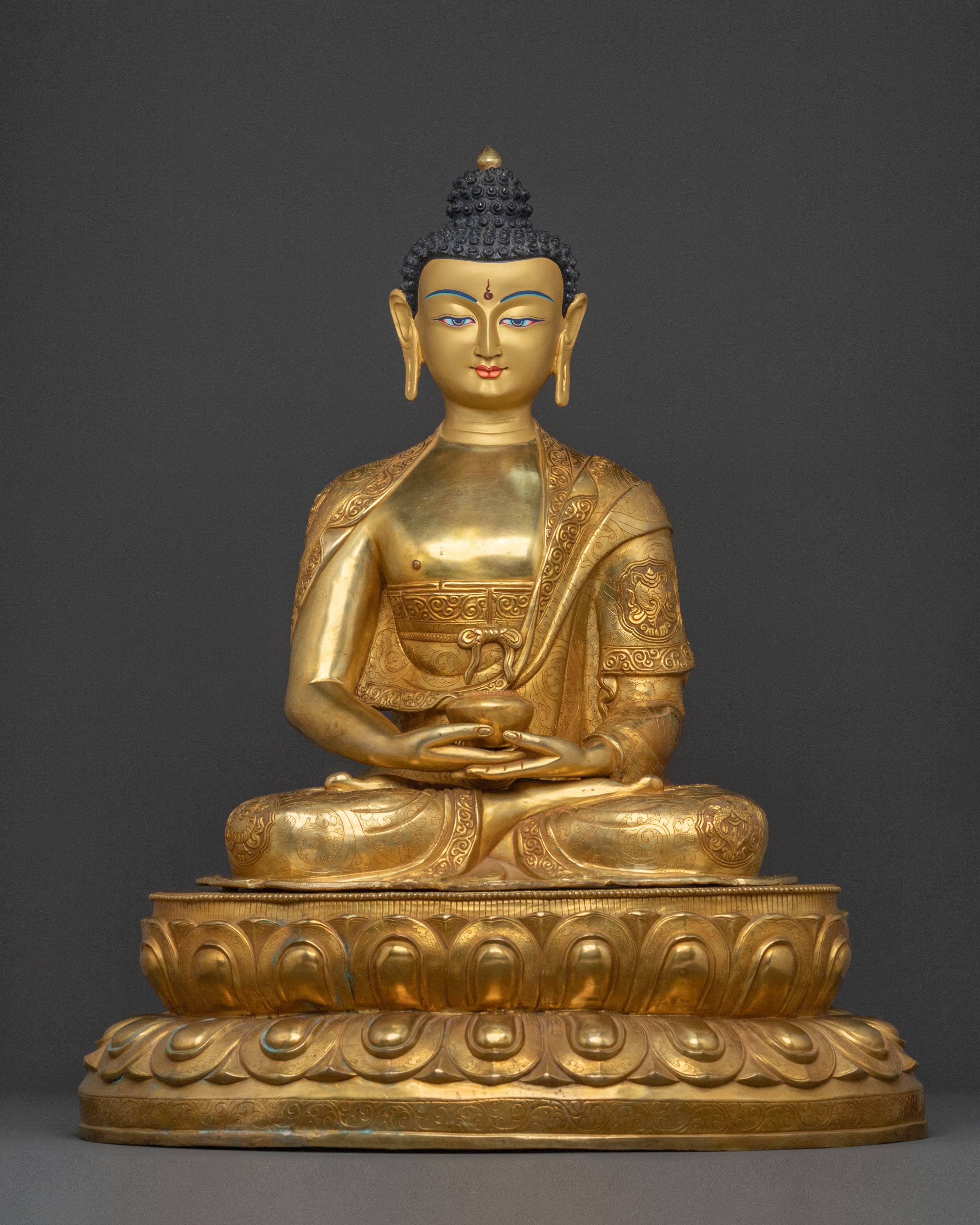 Tibetan Amitabha Statue | Buddhist Deity of Pure Land & Infinite Compassion