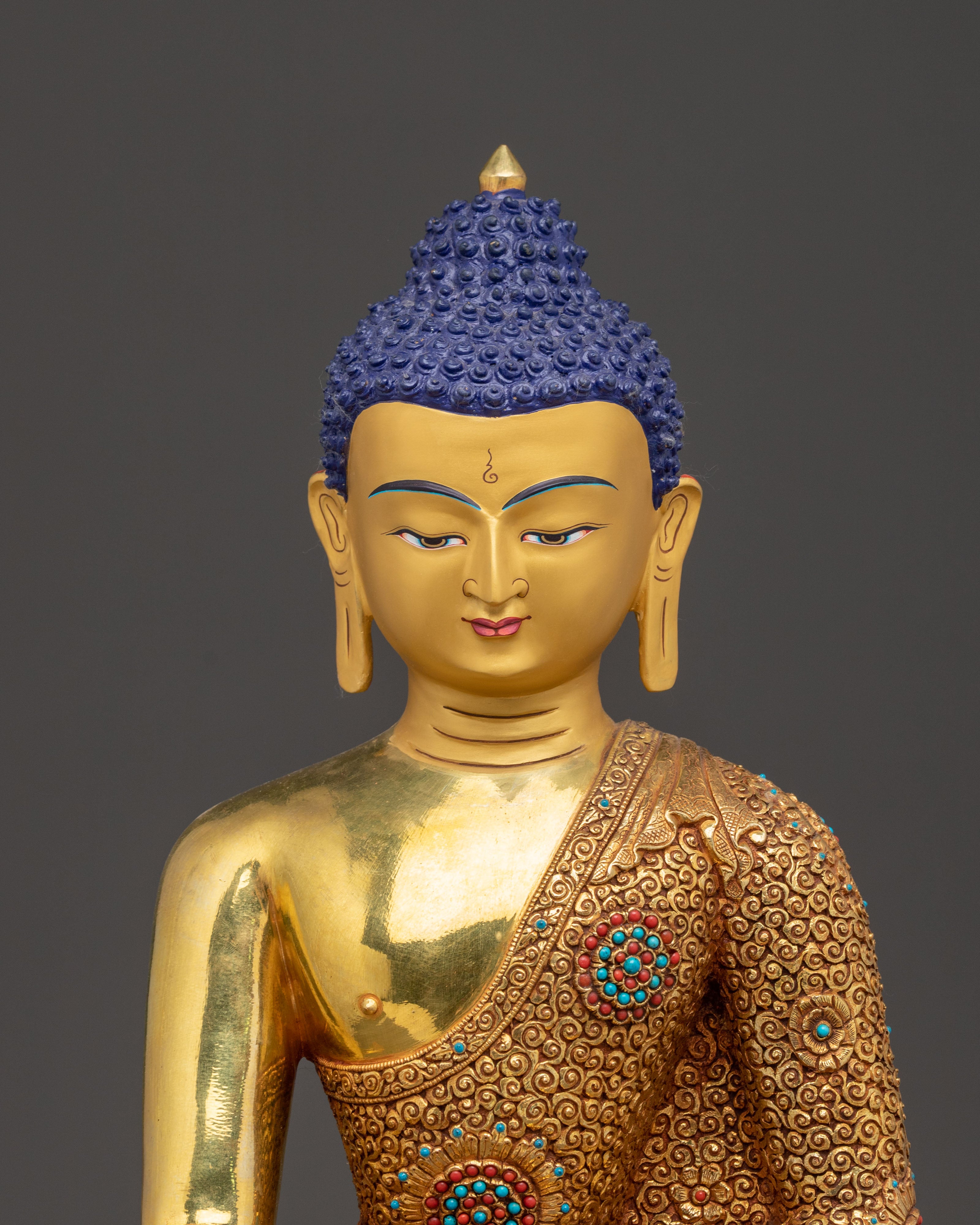 Golden Shakyamuni Buddha Enlightenment Statue