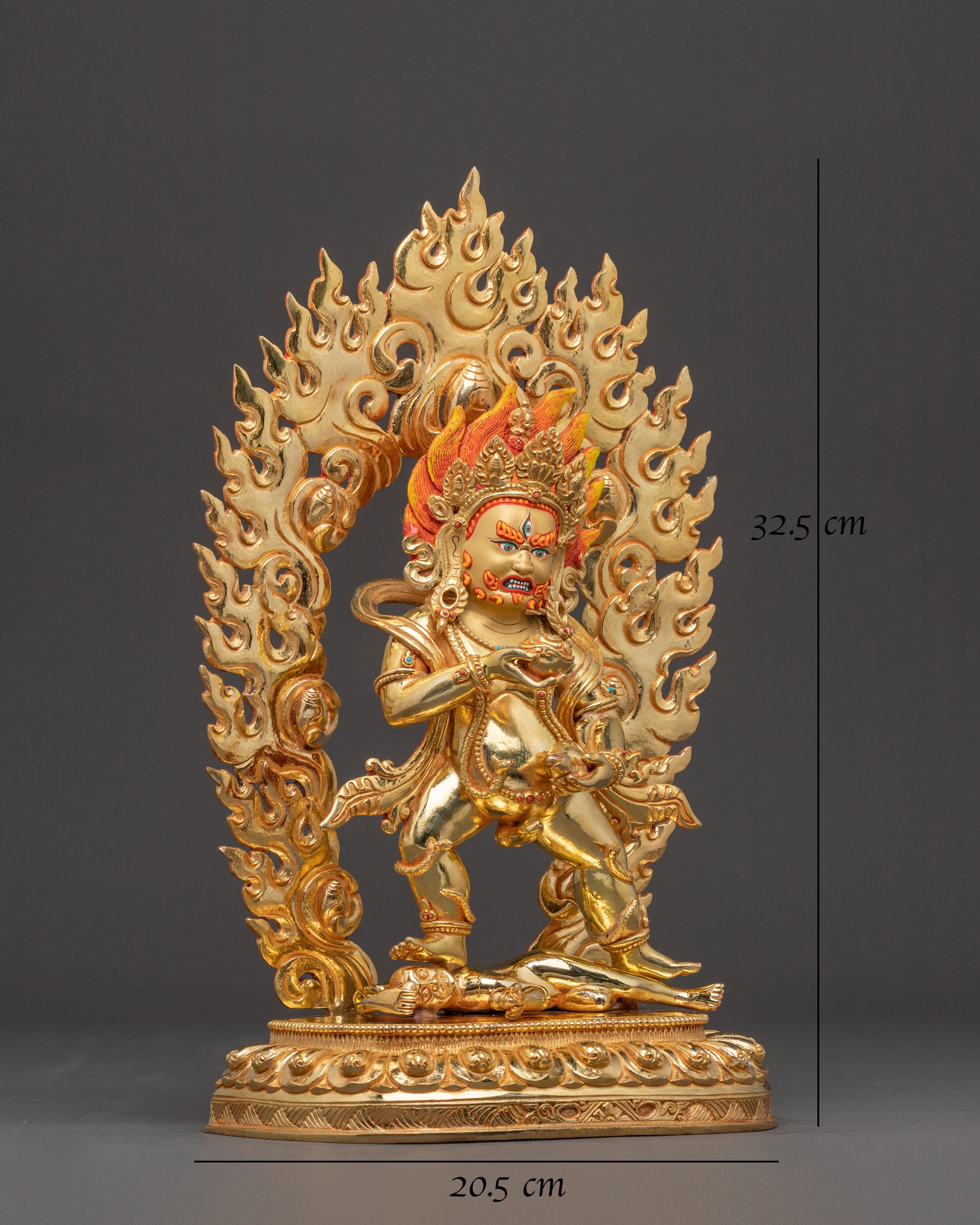 Black Dzambhala Buddhist Statue