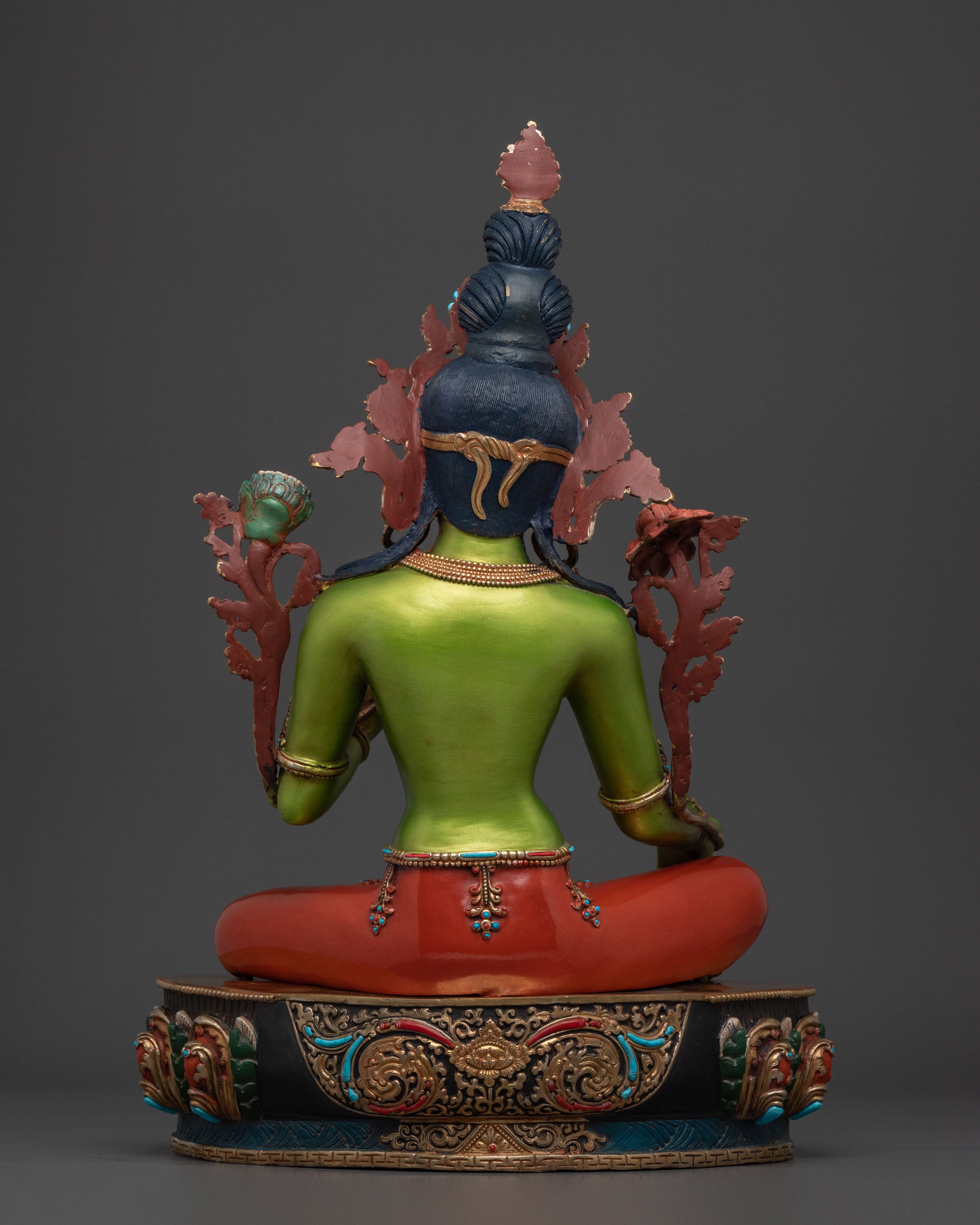 Sacred Guardian Green Tara Statue | Home Decor