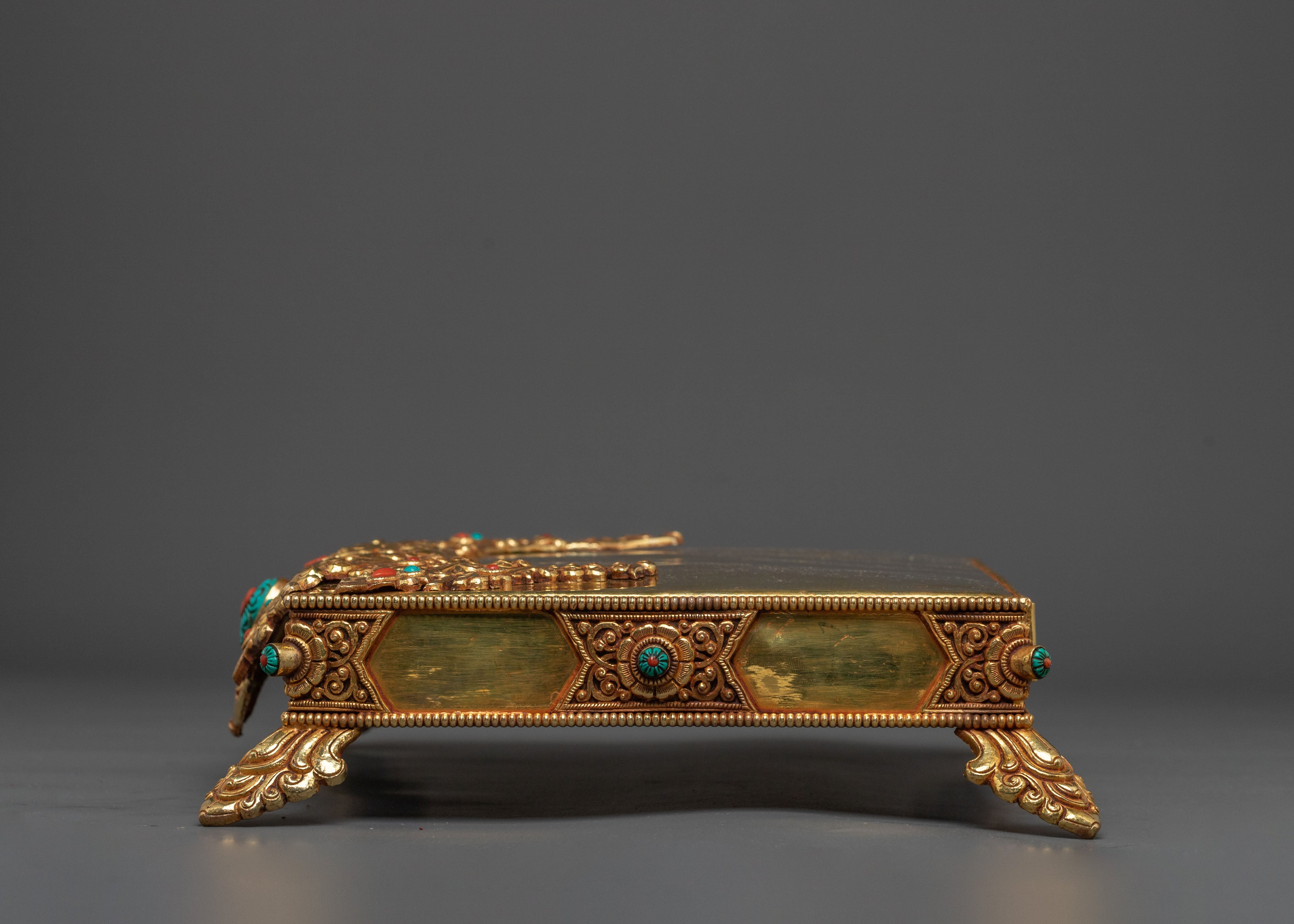 Exquisite 24K Gold Gilded Handcrafted Sacred Throne