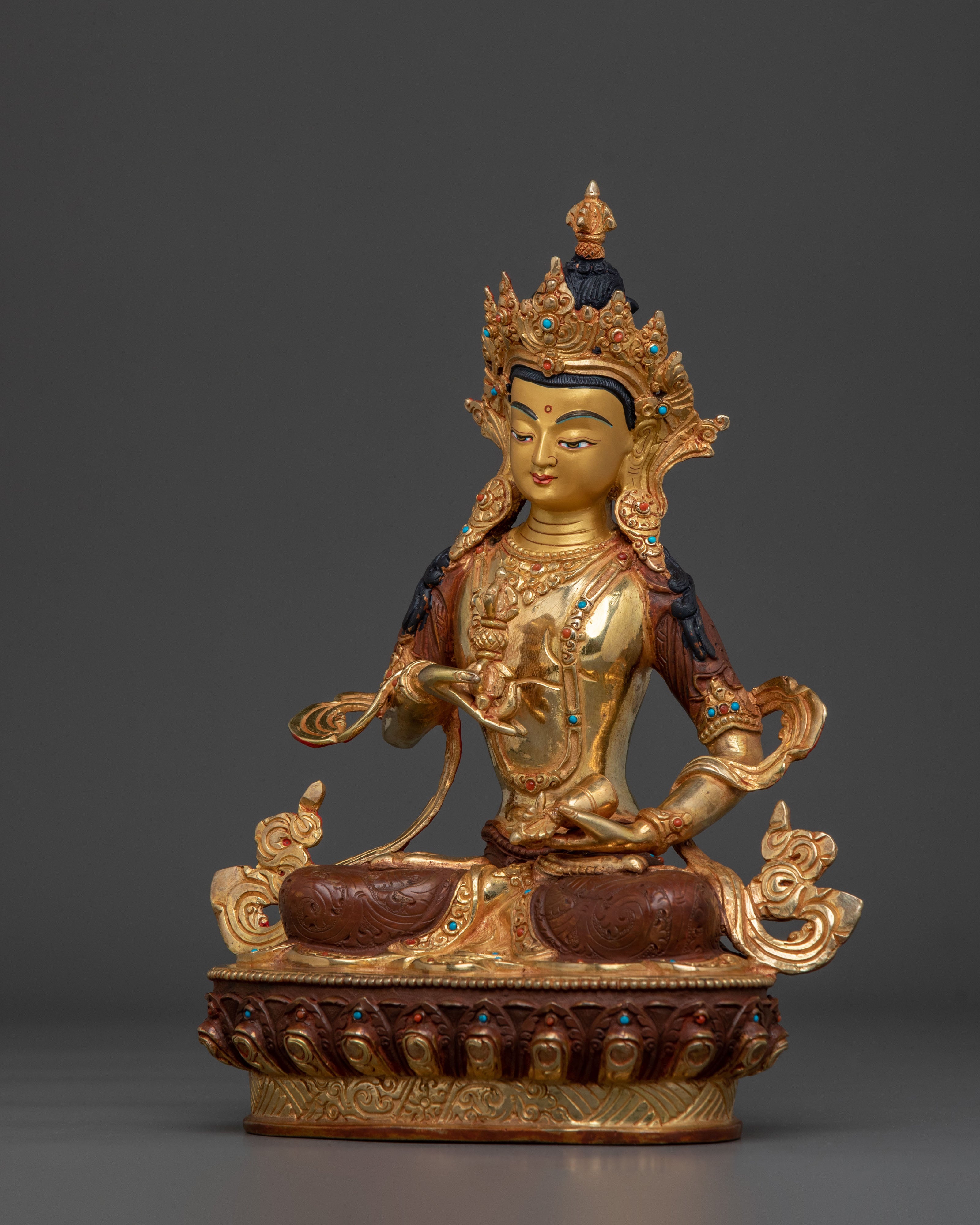 Vajrasattva Golden Statue with Copper Body