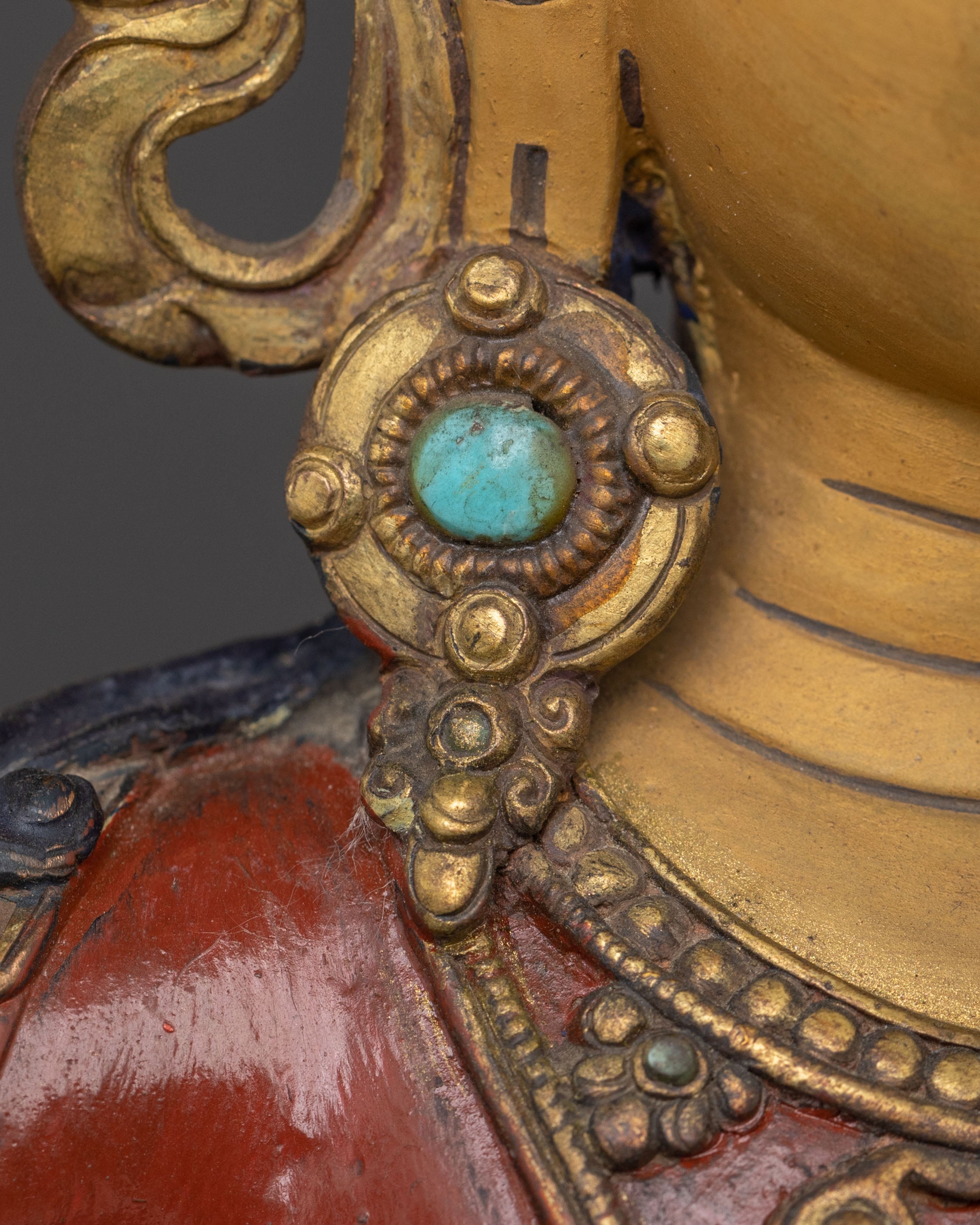 Manjushri 24K Gold Gilded Statue | Enlightened Form