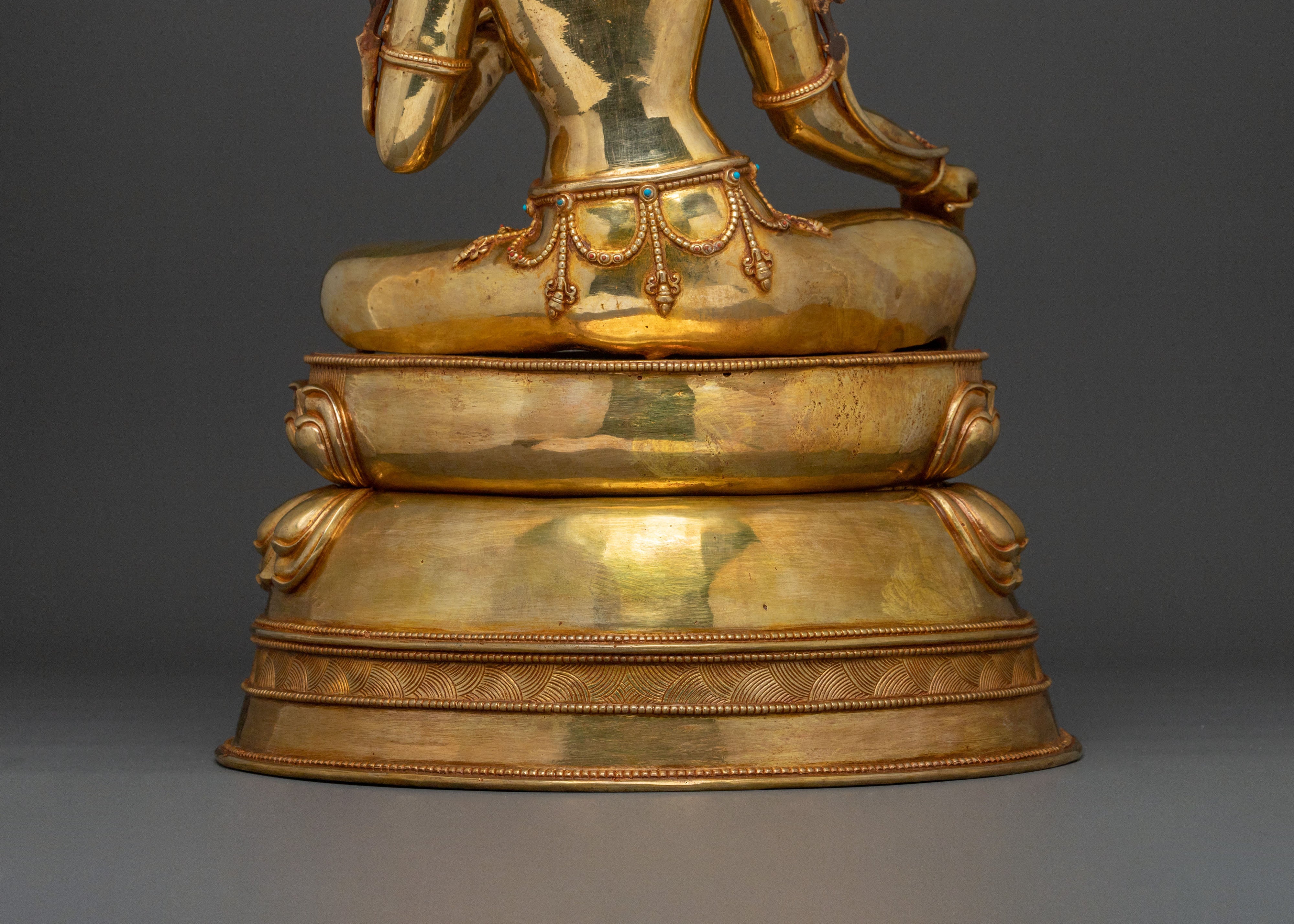 Green Tara Blessing Sculpture | Meditation Decor