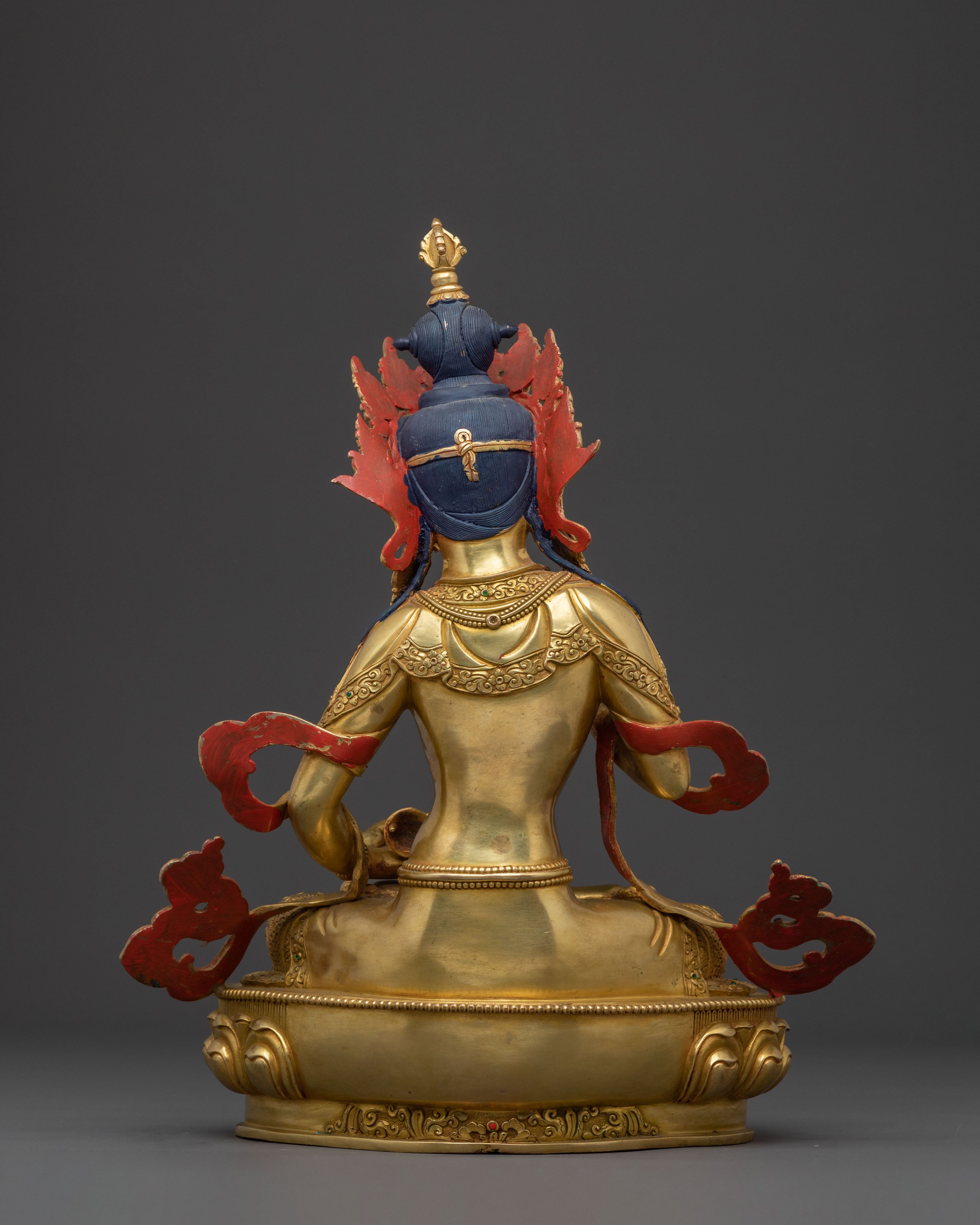Golden Statue of Divine Vajrasattva | 24k Gold Gilded