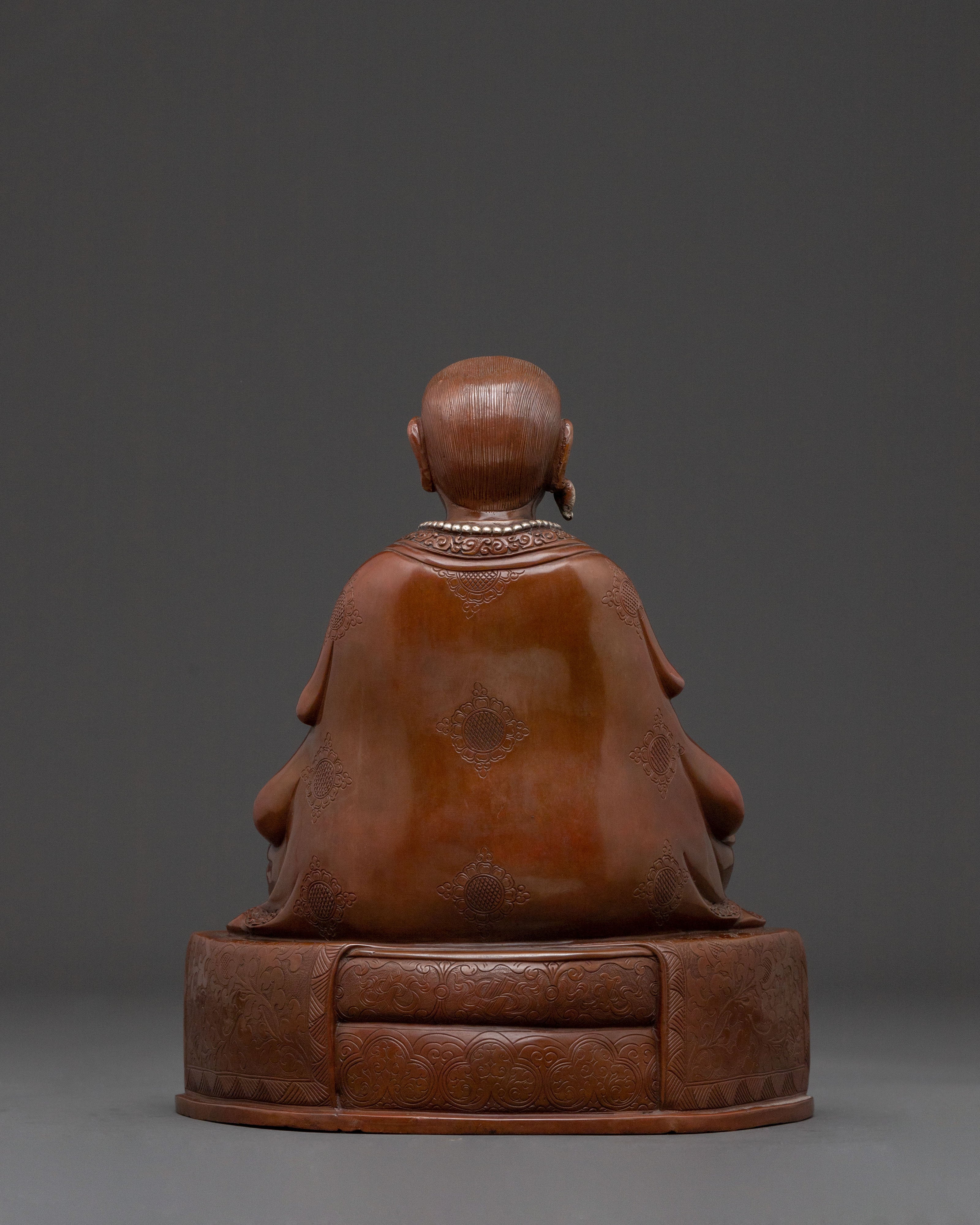 Marpha Serene Buddhist Statue with Silver Plating