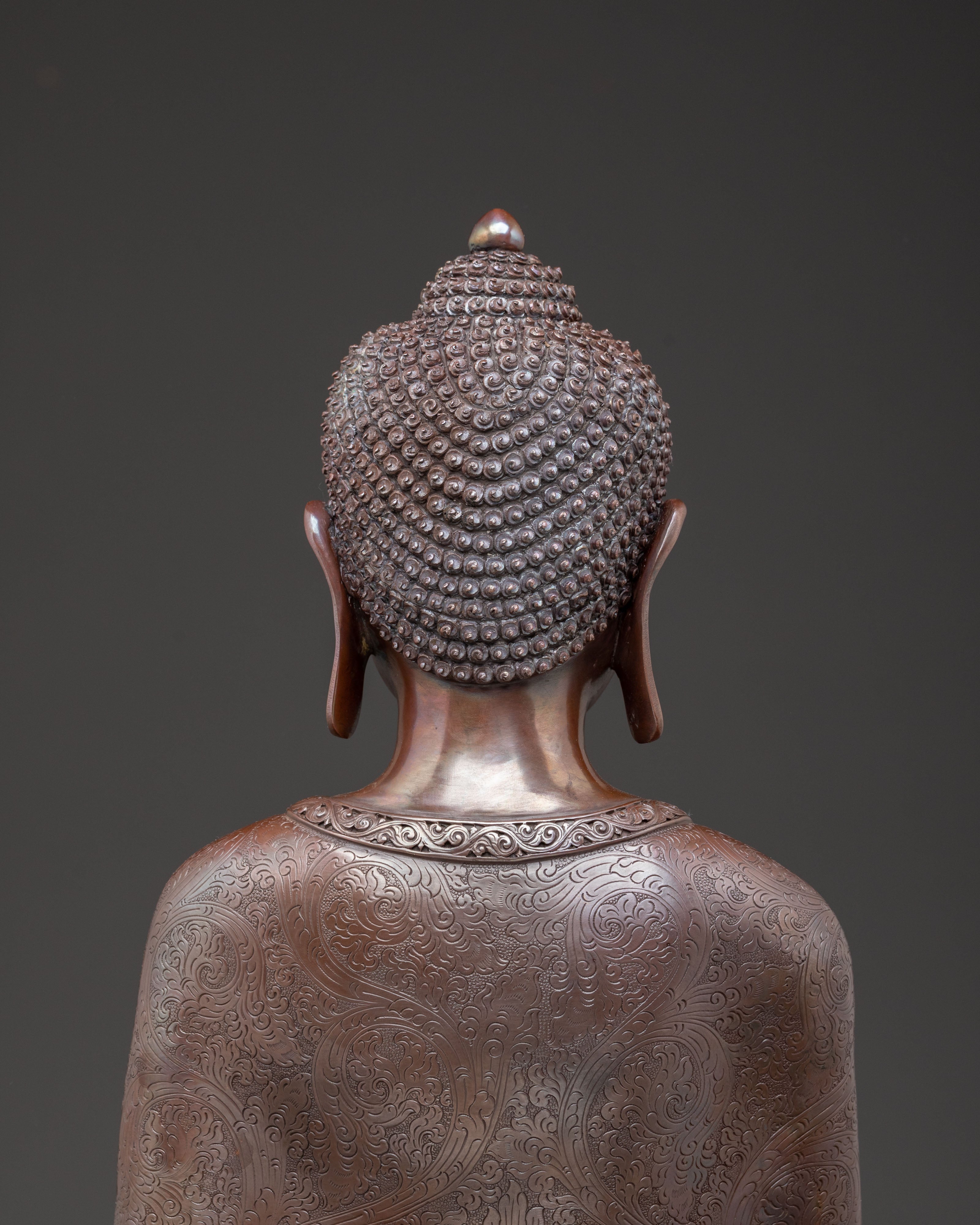 Vairocana Tibetan Statue – Oxidized Copper Serenity